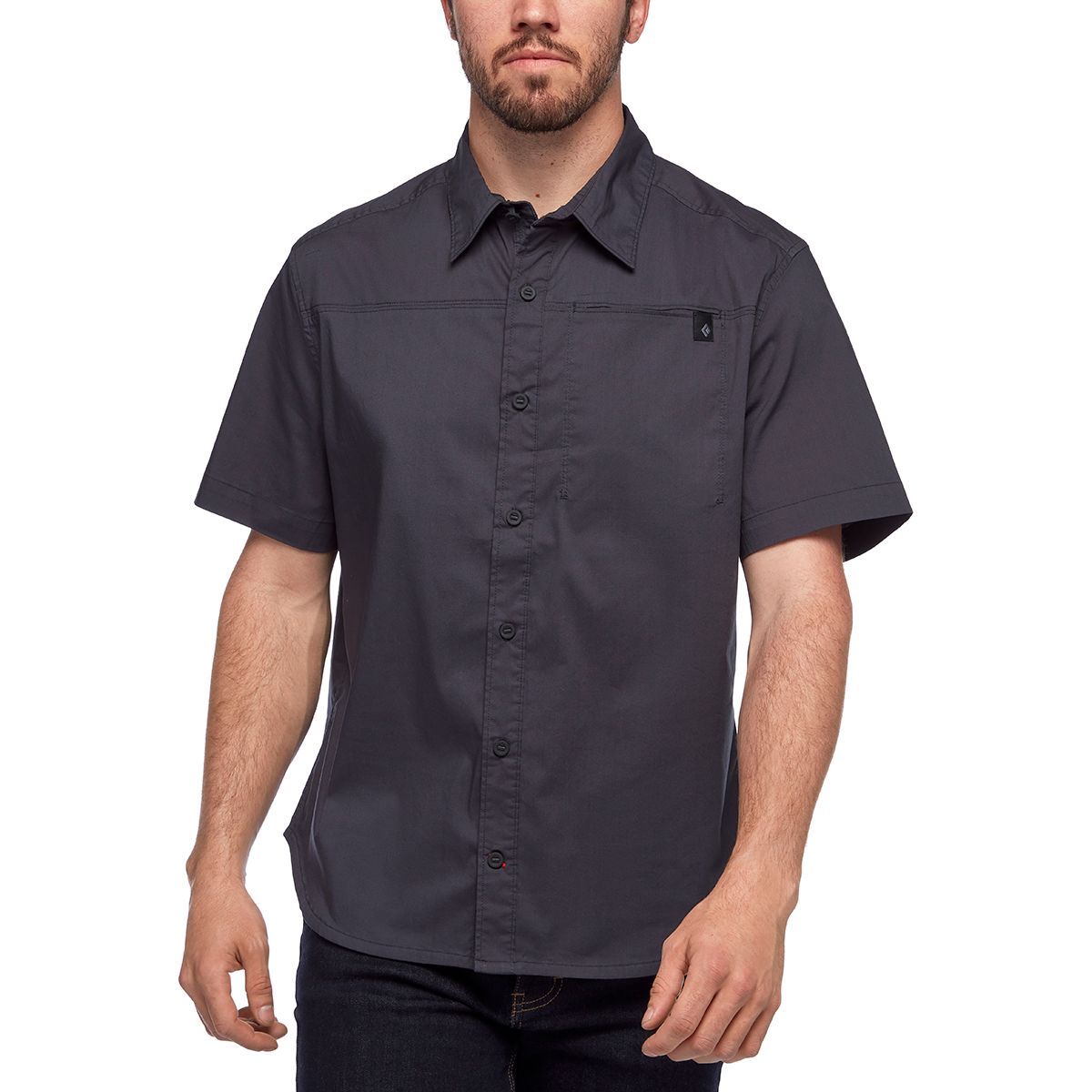 Black Diamond Stretch Operator Shirt - Short-Sleeve - Men's Carbon, XL