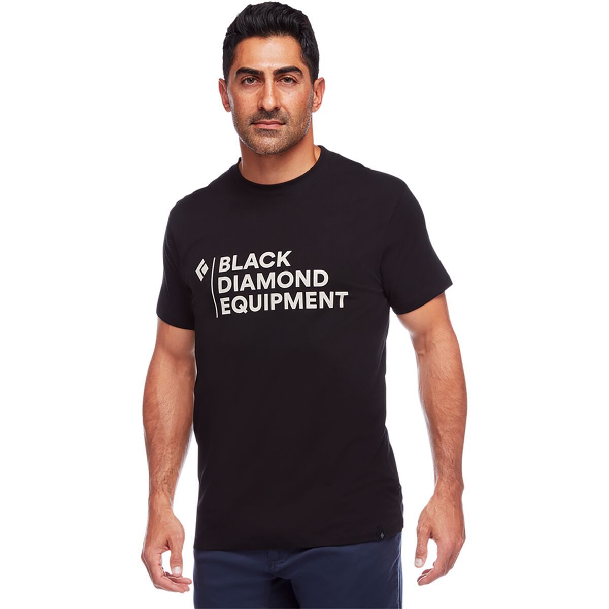 Black Diamond Stacked Logo T-Shirt - Men's Black, XS