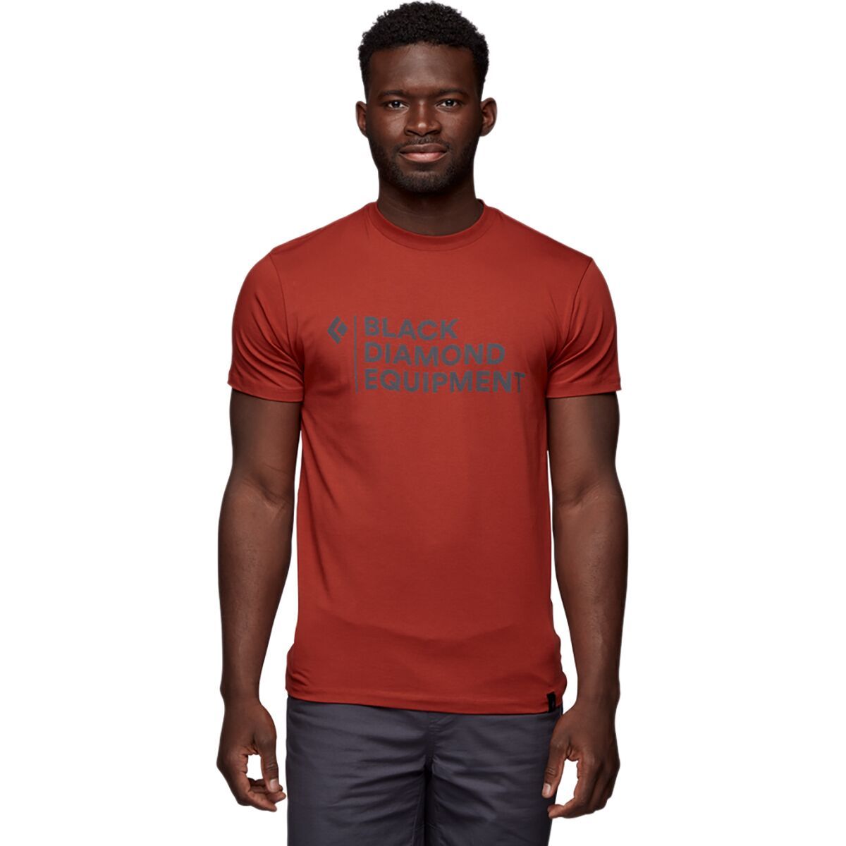 Black Diamond Stacked Logo T-Shirt - Men's Red Rock, XS