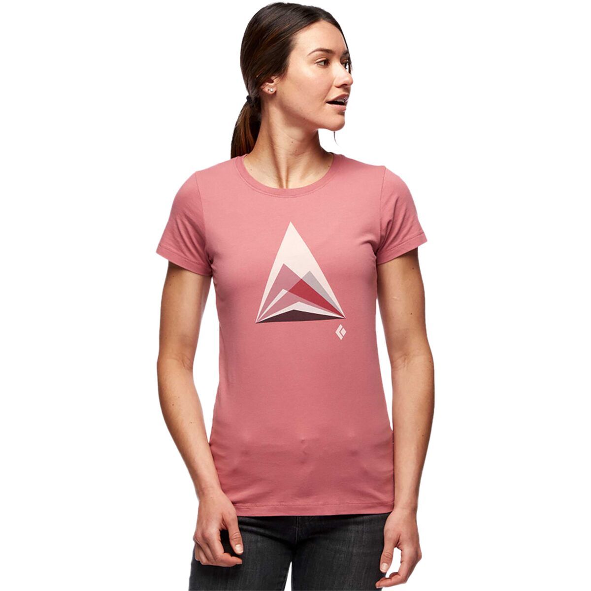 Black Diamond Mountain Transparency T-Shirt - Women's Rosewood, M