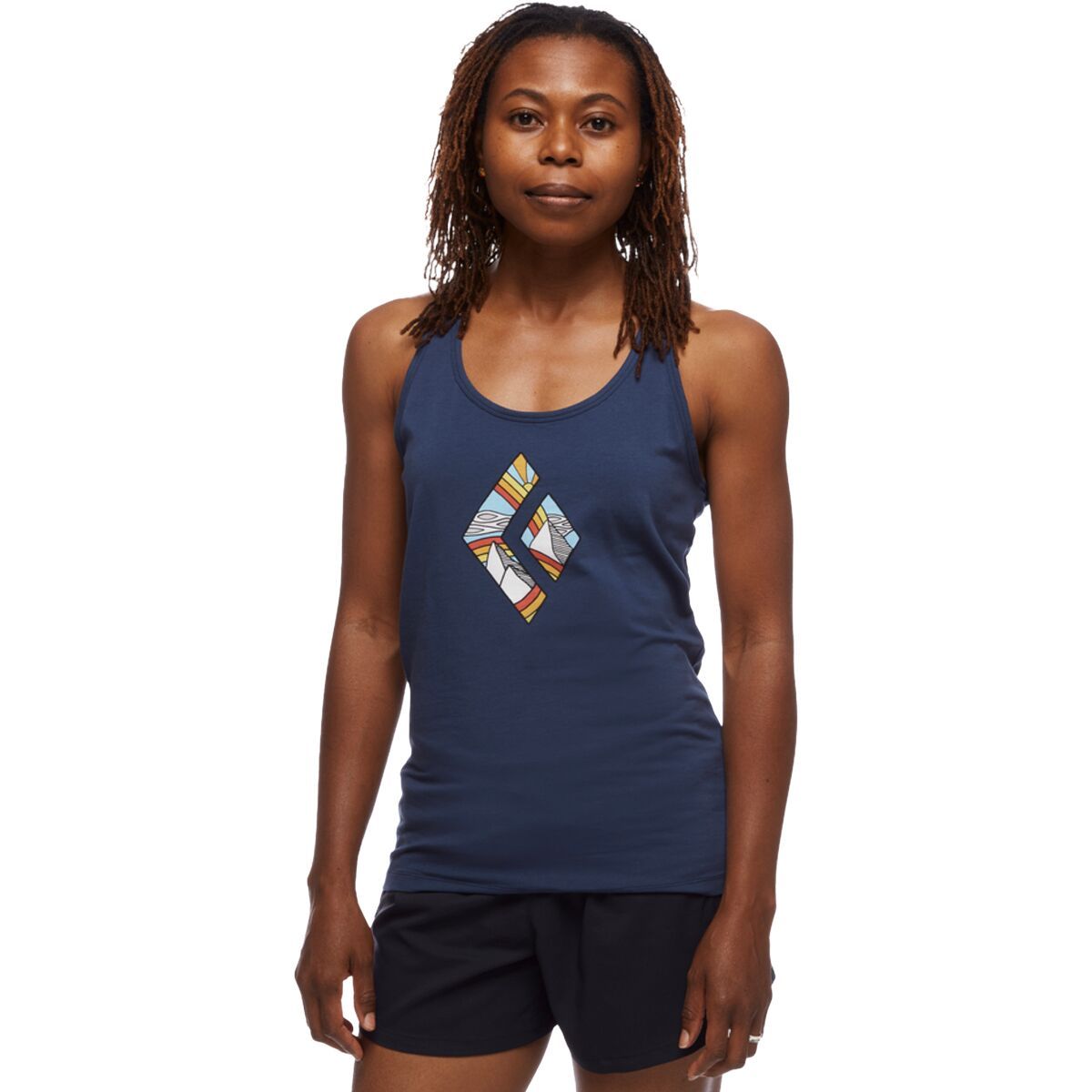 Black Diamond Rainbow Diamond Tank Top - Women's Ink Blue, L