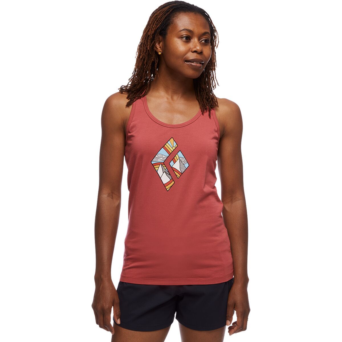 Black Diamond Rainbow Diamond Tank Top - Women's Wild Rose, L