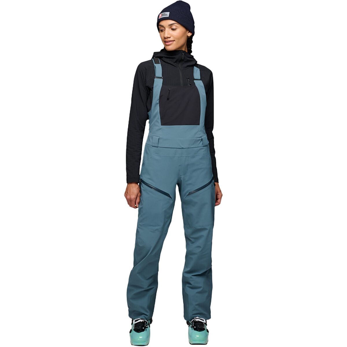 Black Diamond Recon Stretch Bib Pantd - Women's in Creek Blue