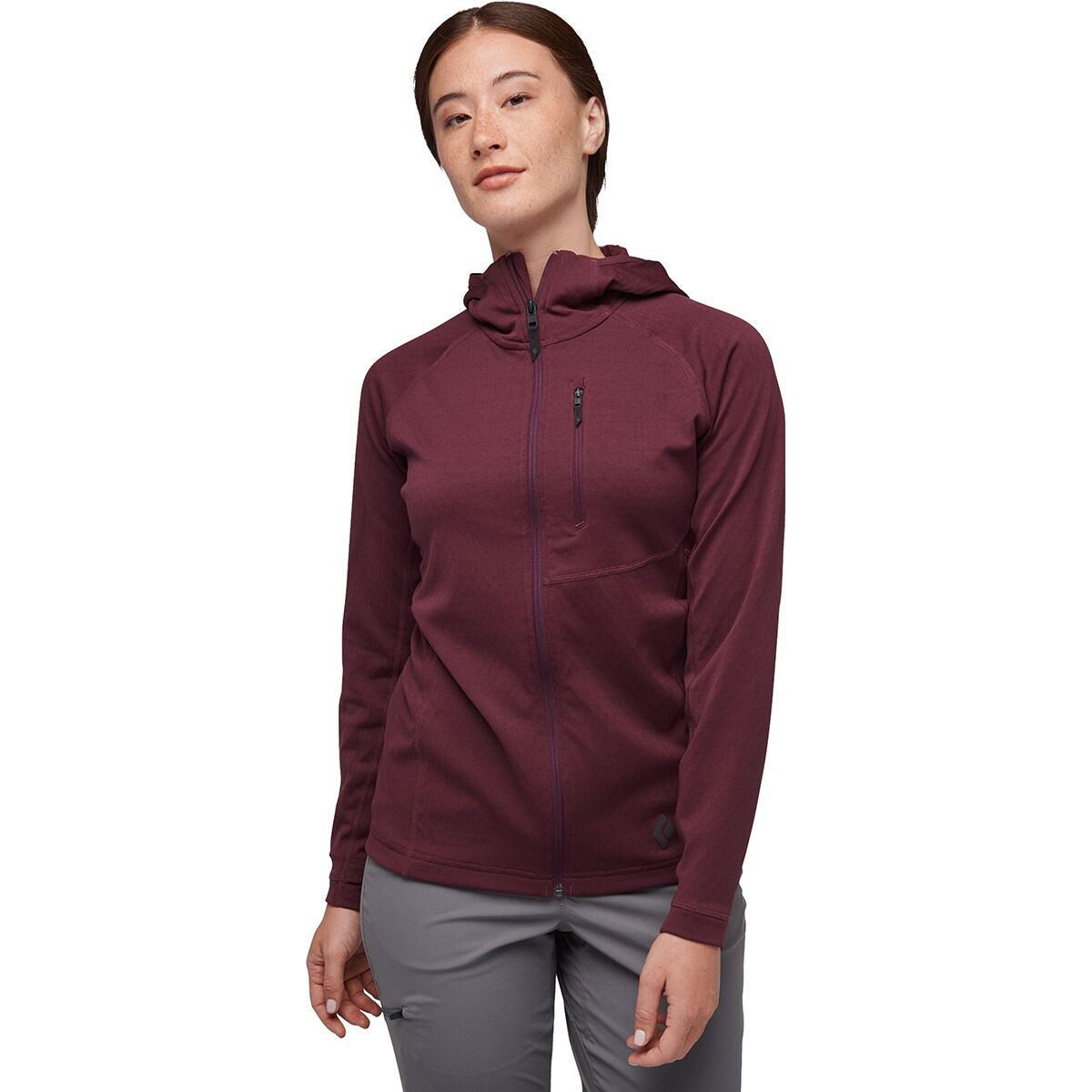 Image of Black Diamond Coefficient Fleece Hooded Jacket - Women's Blackberry, S