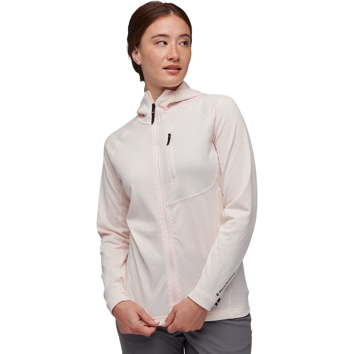 Image of Black Diamond Coefficient Fleece Hooded Jacket - Women's Ice Pink, XL