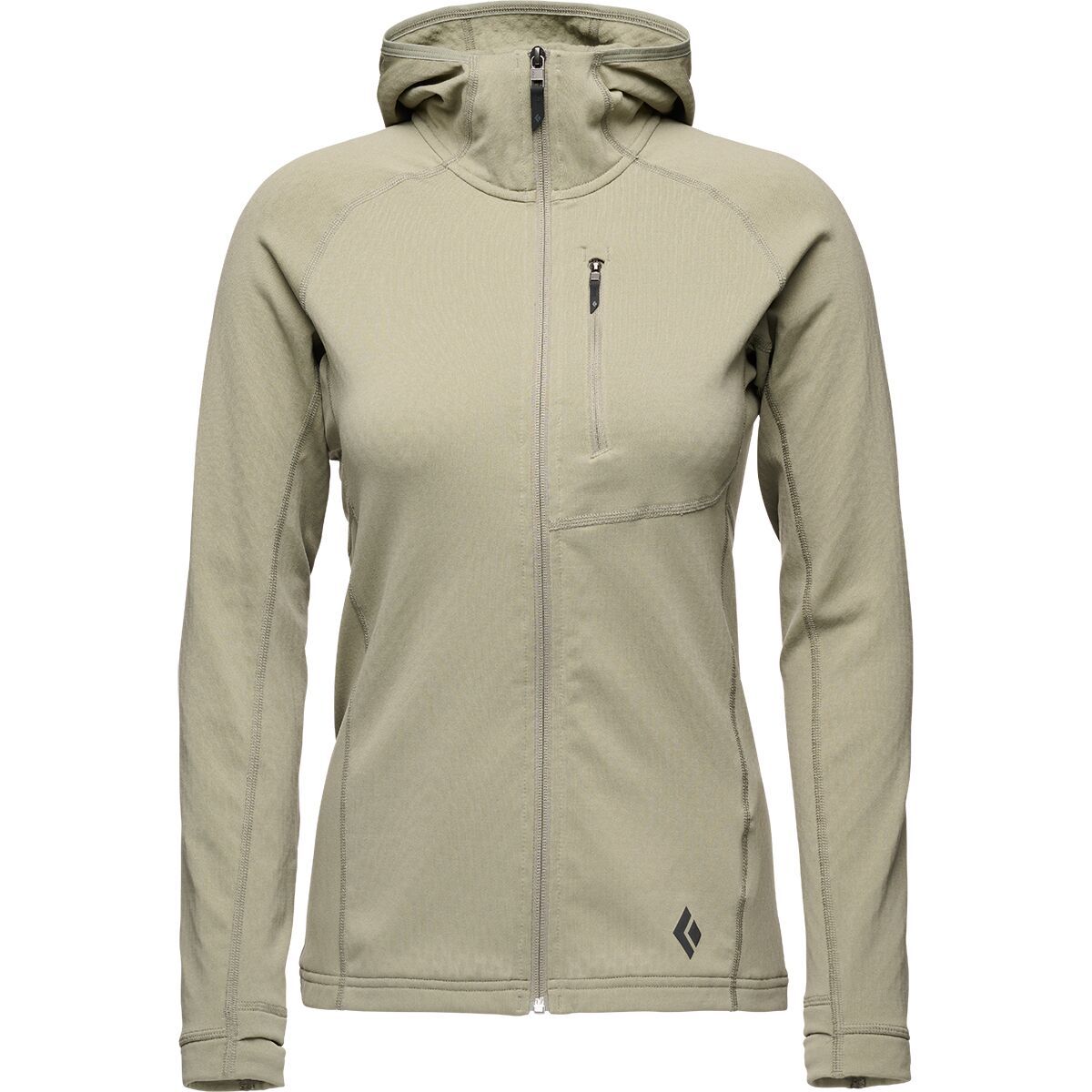 Image of Black Diamond Coefficient Fleece Hooded Jacket - Women's Pine Smoke, S
