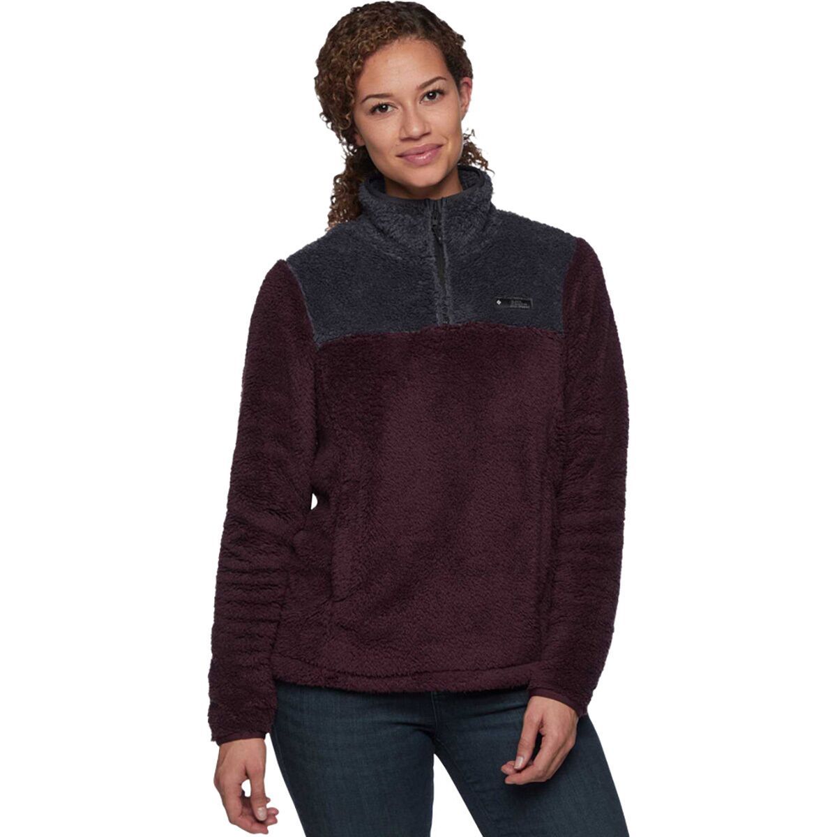 Black Diamond Roadie 1/4-Zip Fleece Jacket - Women's Bordeaux/Carbon, L