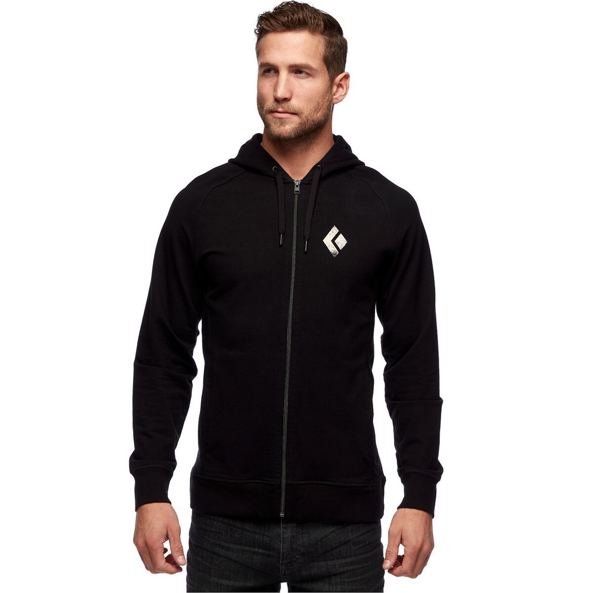 Black Diamond Chalked Up Full-Zip Hoodie - Men's Black, XL
