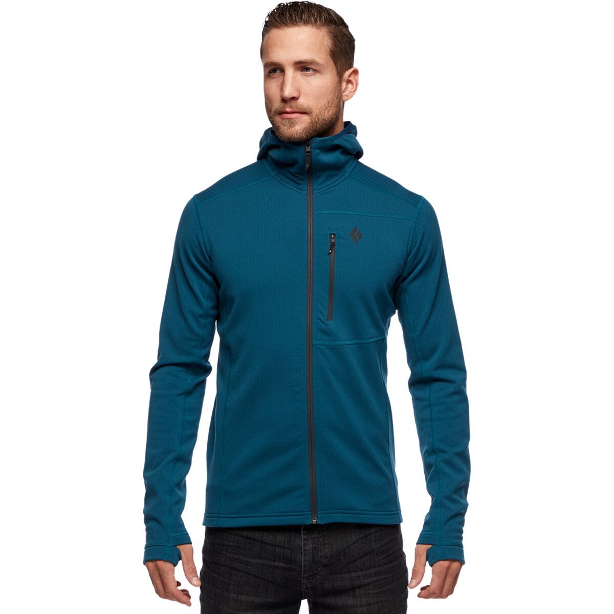 Black Diamond CoEfficient Fleece Hooded Jacket - Men's Azurite, L