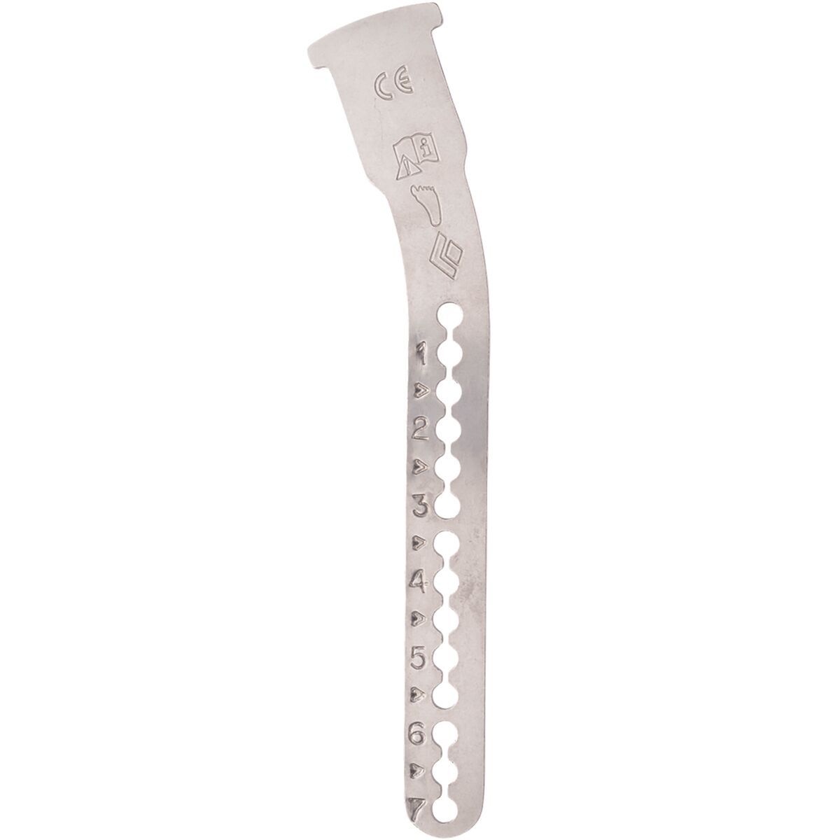 Black Diamond Asymmetrical Flex Center Bar Polished, One Size