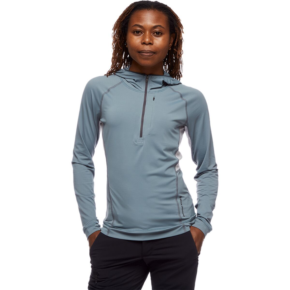 Black Diamond Alpenglow Pro Hooded Top - Women's Storm Blue, M