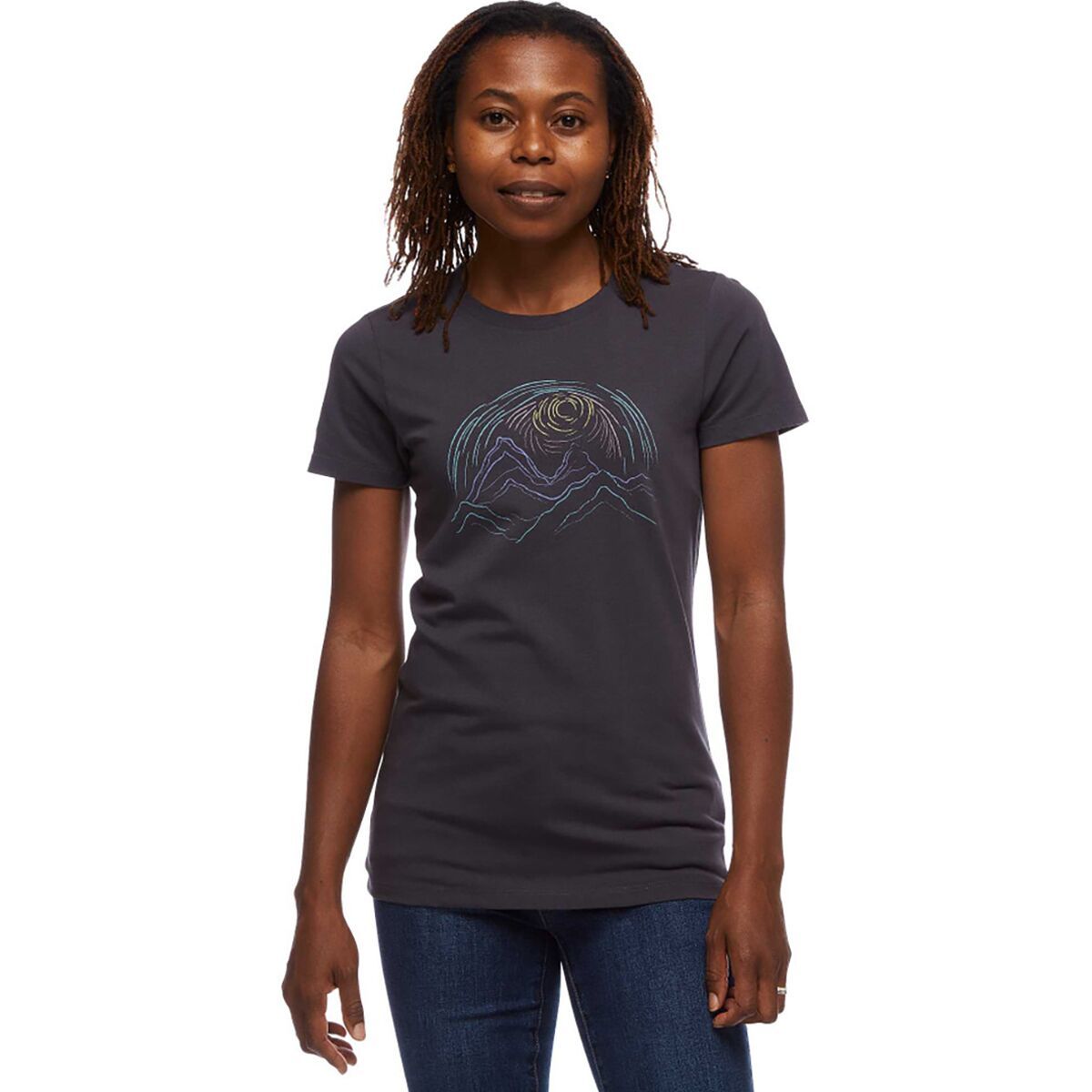 Black Diamond Summit Scribble T-Shirt - Women's Carbon, S