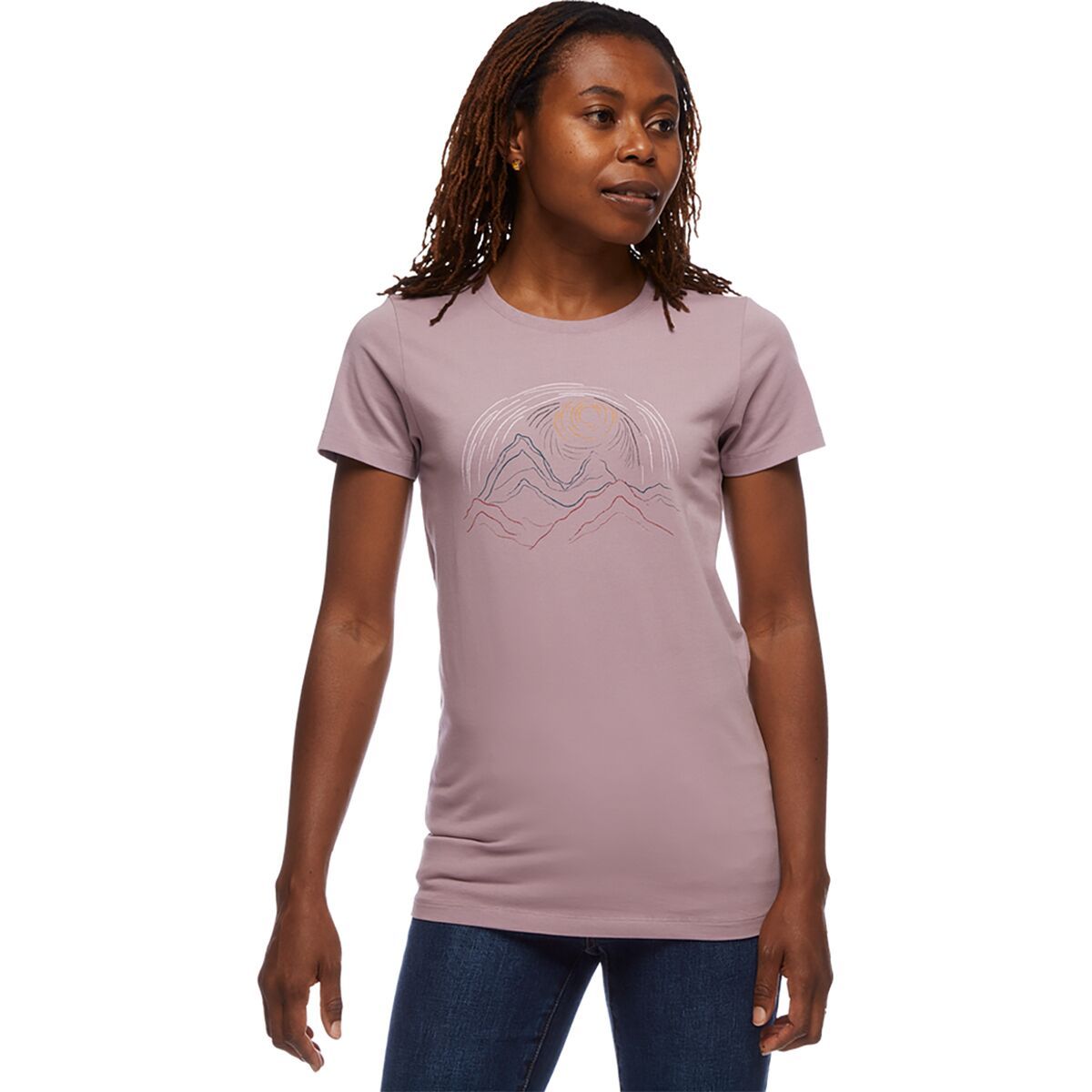 Black Diamond Summit Scribble T-Shirt - Women's Wood Violet, L
