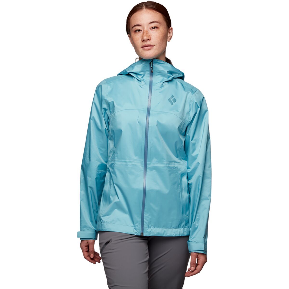 Black Diamond Treeline Rain Shell - Women's Coastal Blue, M