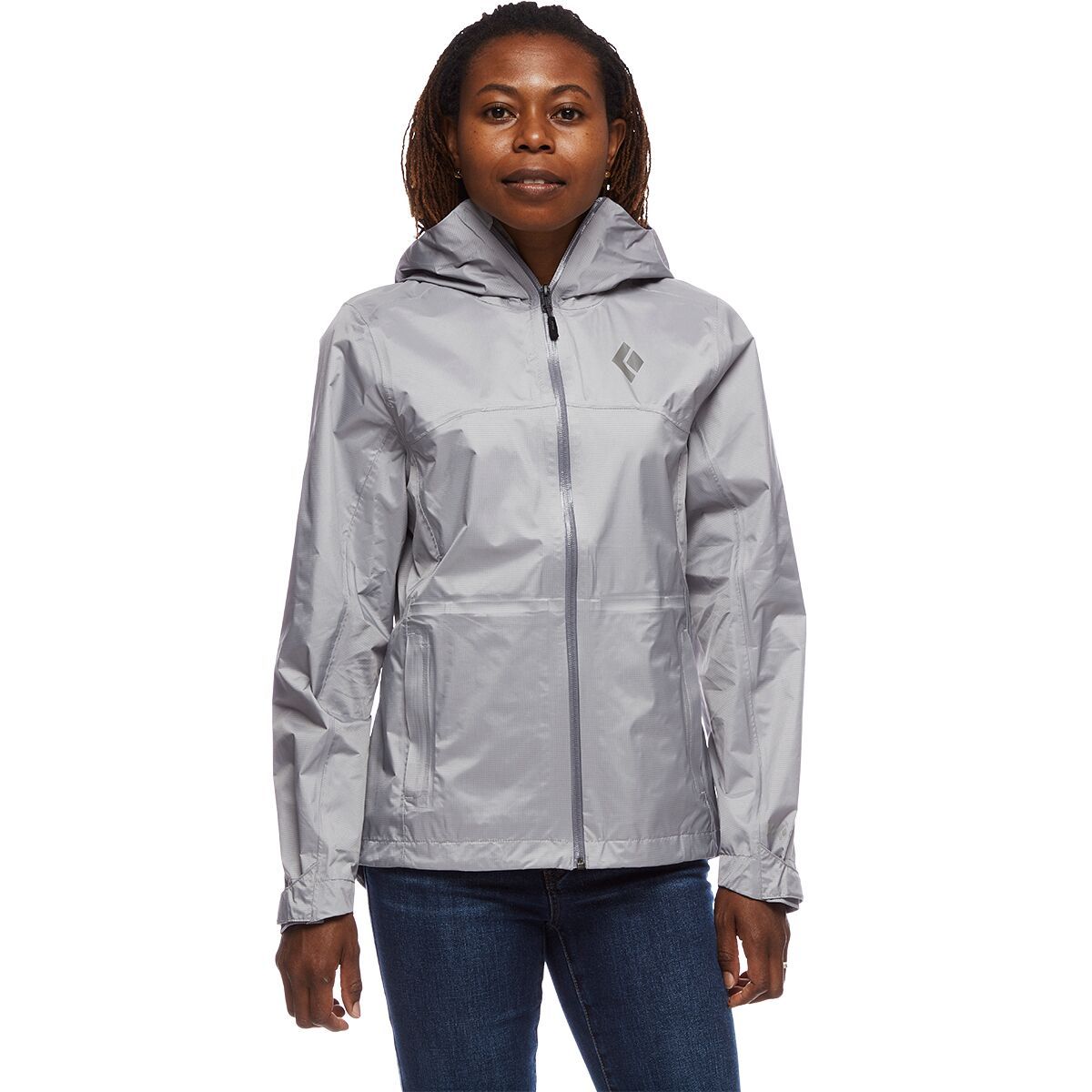 Black Diamond Treeline Rain Shell - Women's Pewter, S