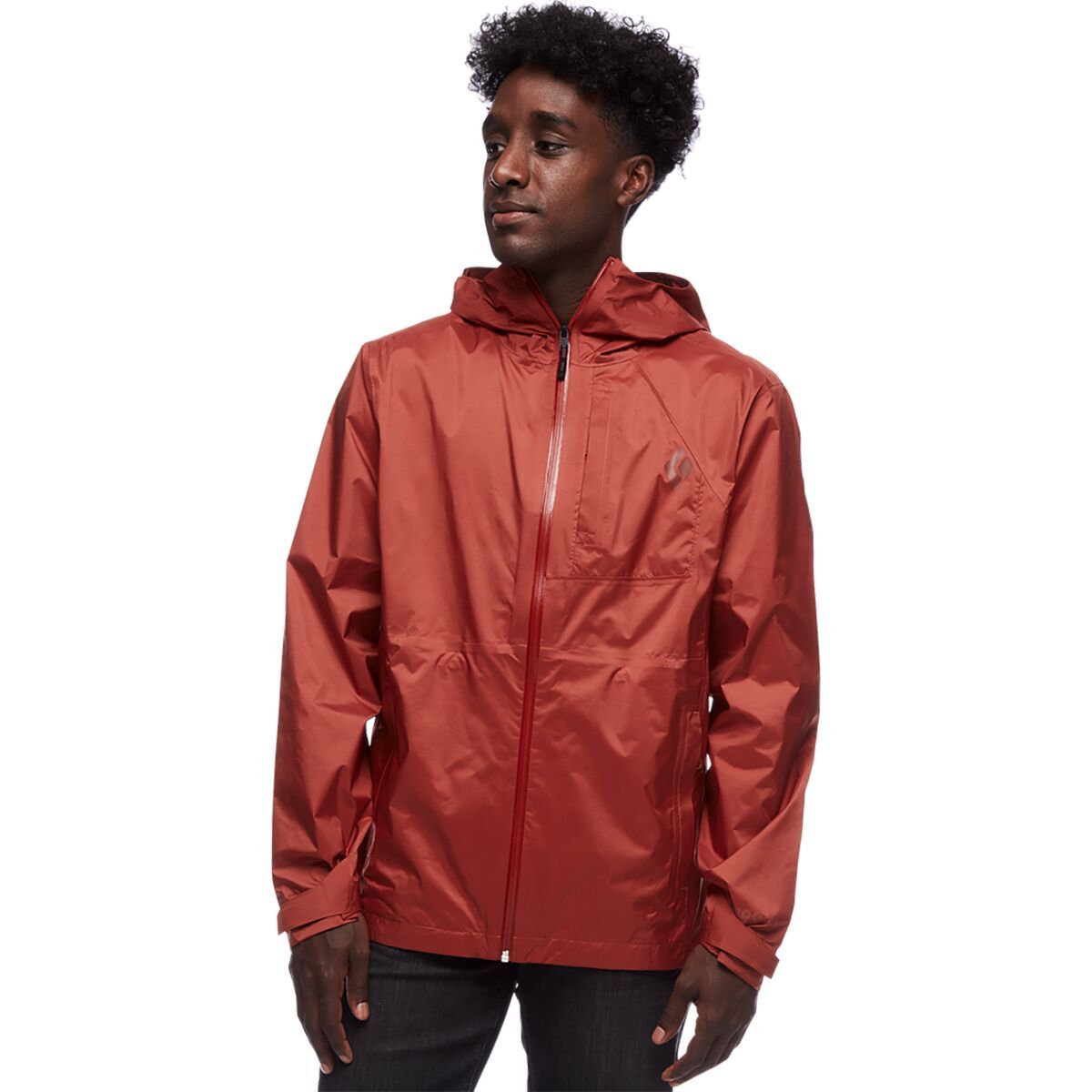 Black Diamond Treeline Rain Shell Jacket - Men's Red Rock, L