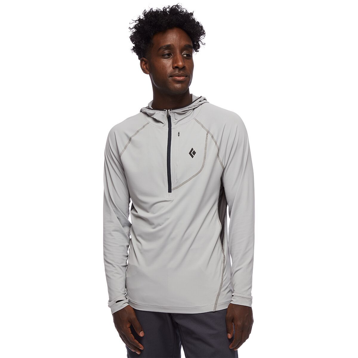 Black Diamond Alpenglow Pro Hoodie - Men's Pewter, XL