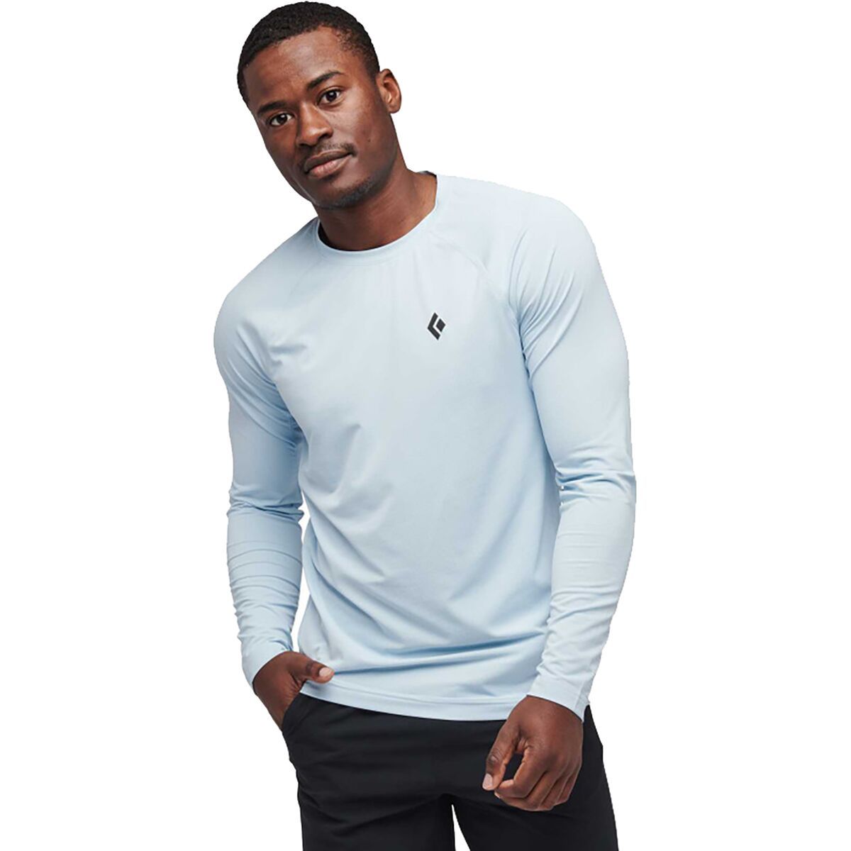 Black Diamond Alpenglow Crew Long-Sleeve Shirt - Men's Belay Blue, S