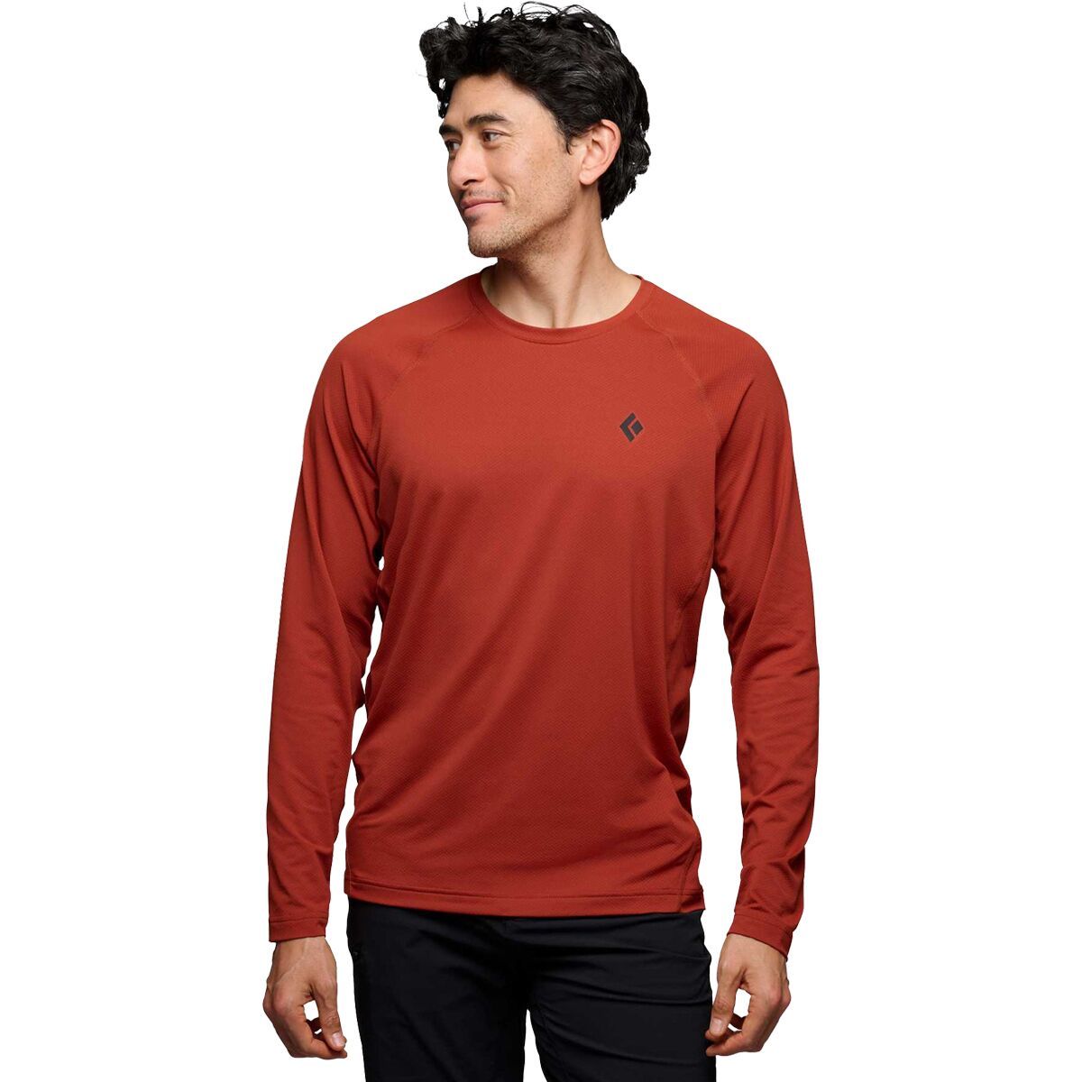 Image of Black Diamond Alpenglow Crew Long-Sleeve Shirt - Men's Burnt Sienna, XL
