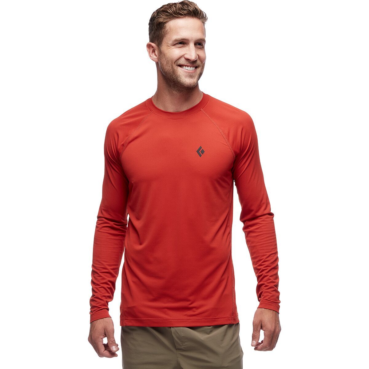 Black Diamond Alpenglow Crew Long-Sleeve Shirt - Men's Red Rock, S