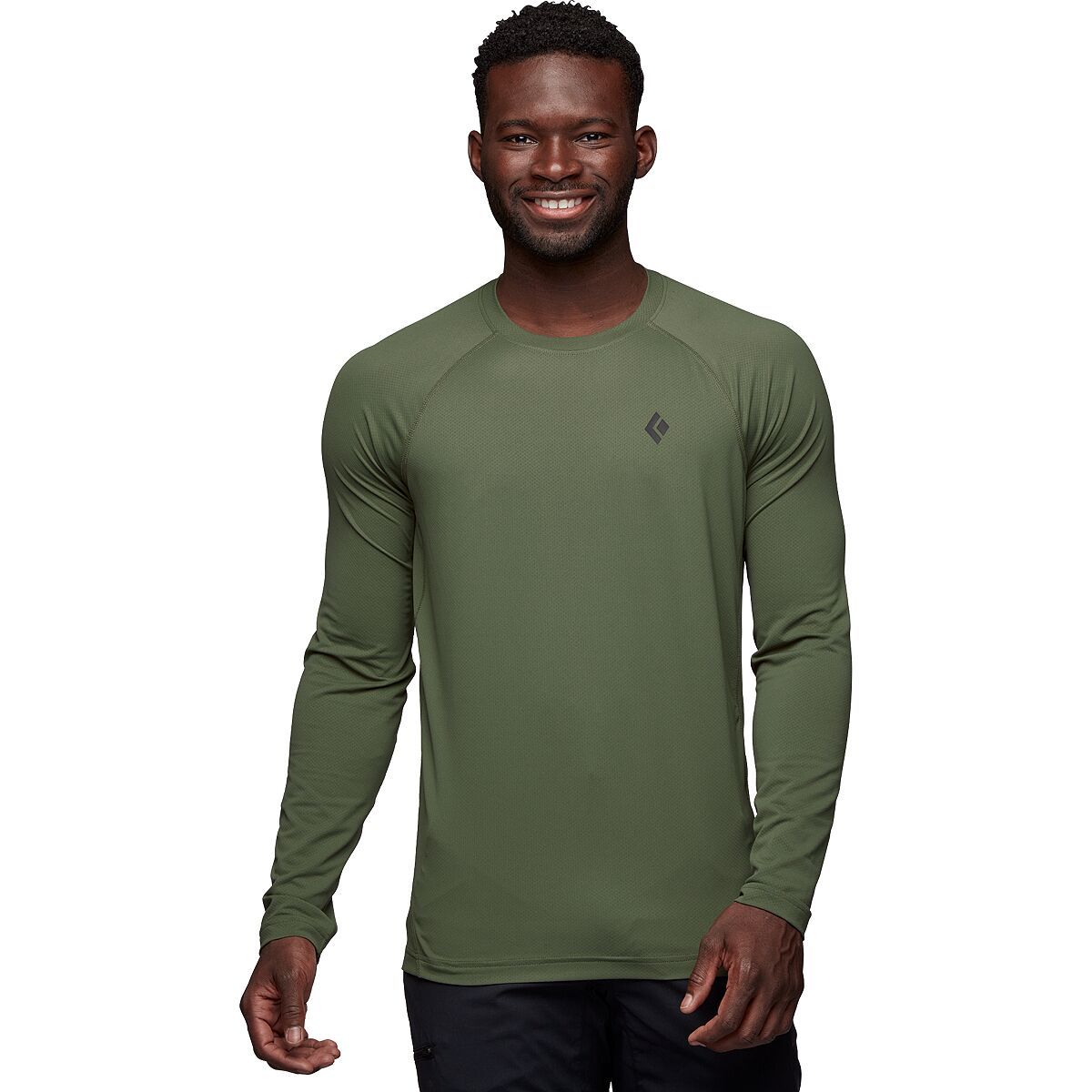 Image of Black Diamond Alpenglow Crew Long-Sleeve Shirt - Men's Tundra, S