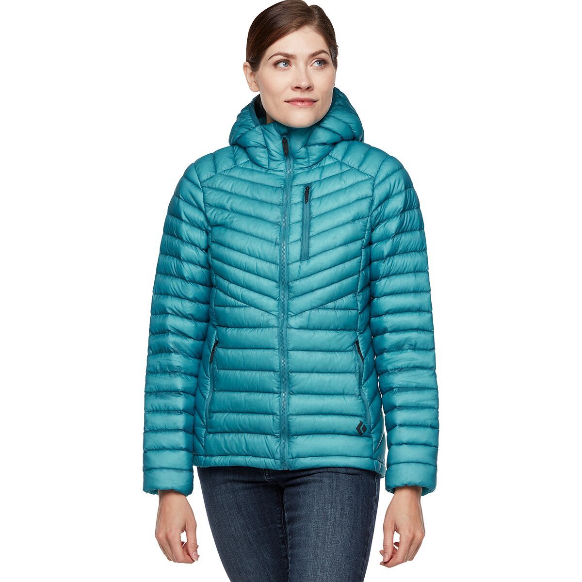 Black Diamond Approach Down Hooded Jacket - Women's Azul, M