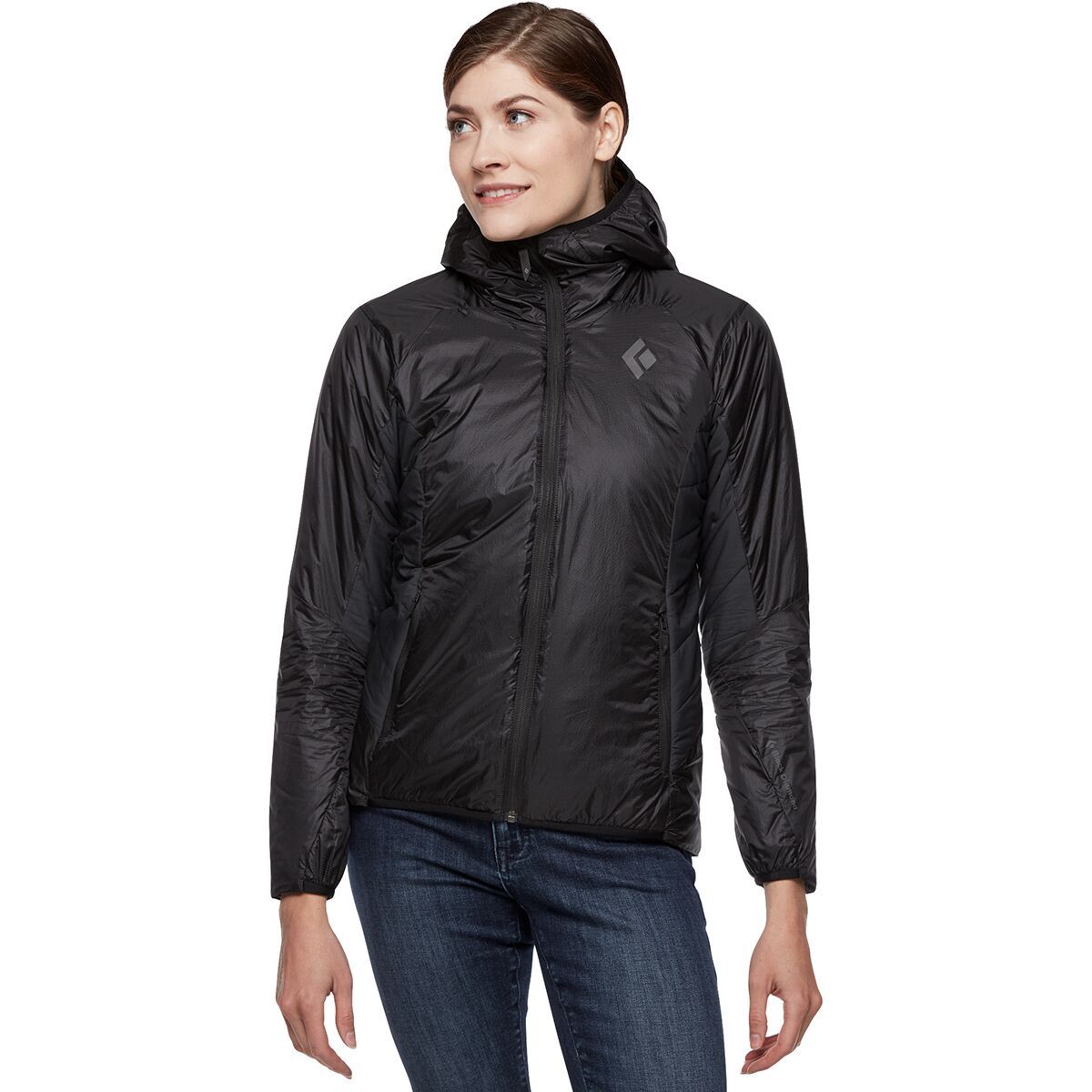 Black Diamond Vision Hybrid Hooded Jacket - Women's Black, XS