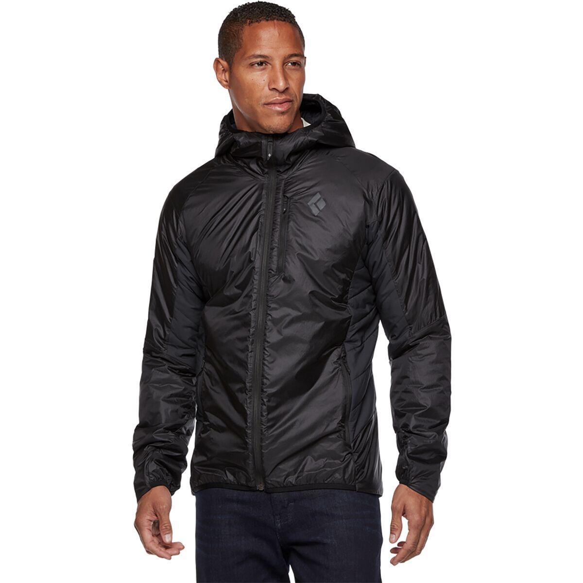 Black Diamond Vision Hybrid Hooded Jacket - Men's Black, M