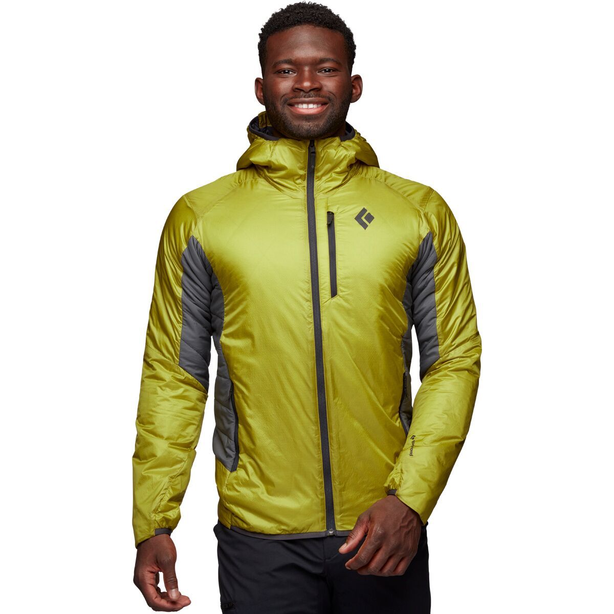 Black Diamond Vision Hybrid Hooded Jacket - Men's Sulphur, L