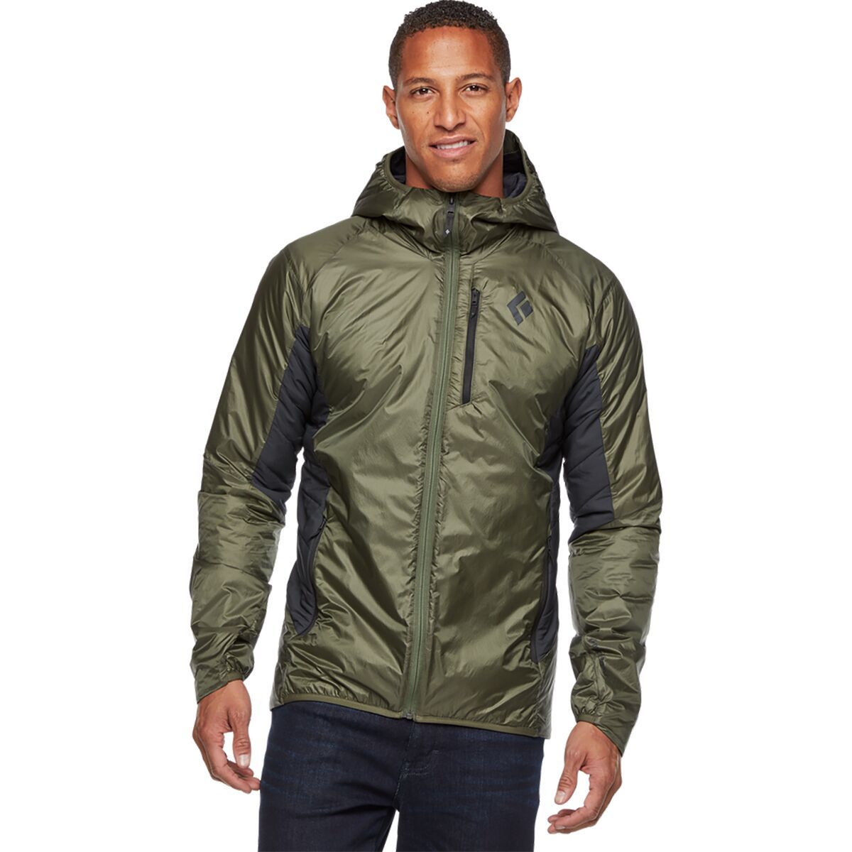 Black Diamond Vision Hybrid Hooded Jacket - Men's Tundra, M