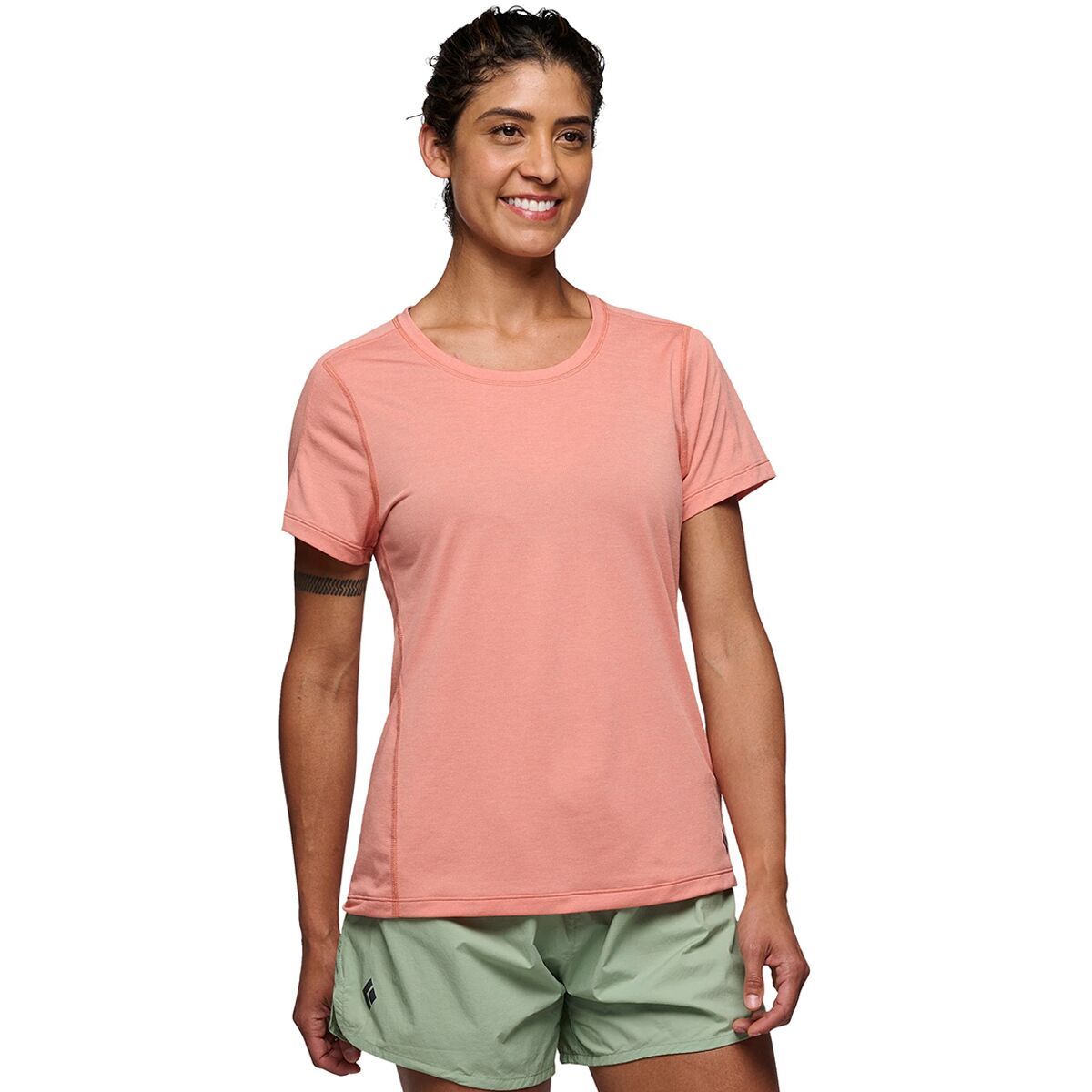 Image of Black Diamond Lightwire Tech Short-Sleeve T-Shirt - Women's Himalayan Salt, M