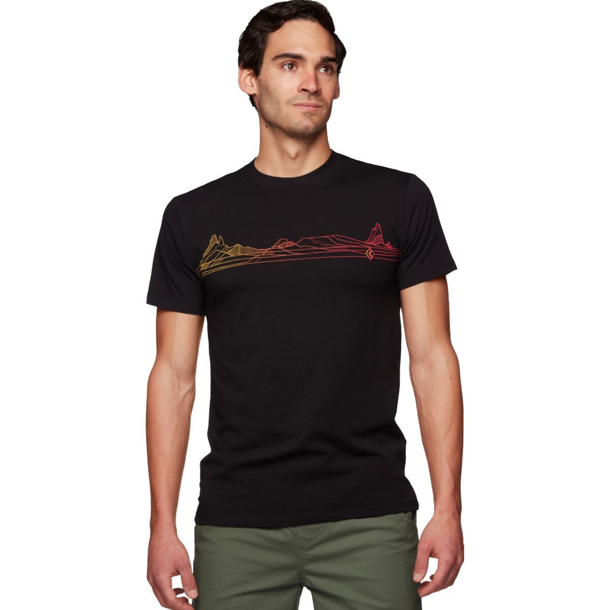Black Diamond Desert Lines Short-Sleeve T-Shirt - Men's Black, XS