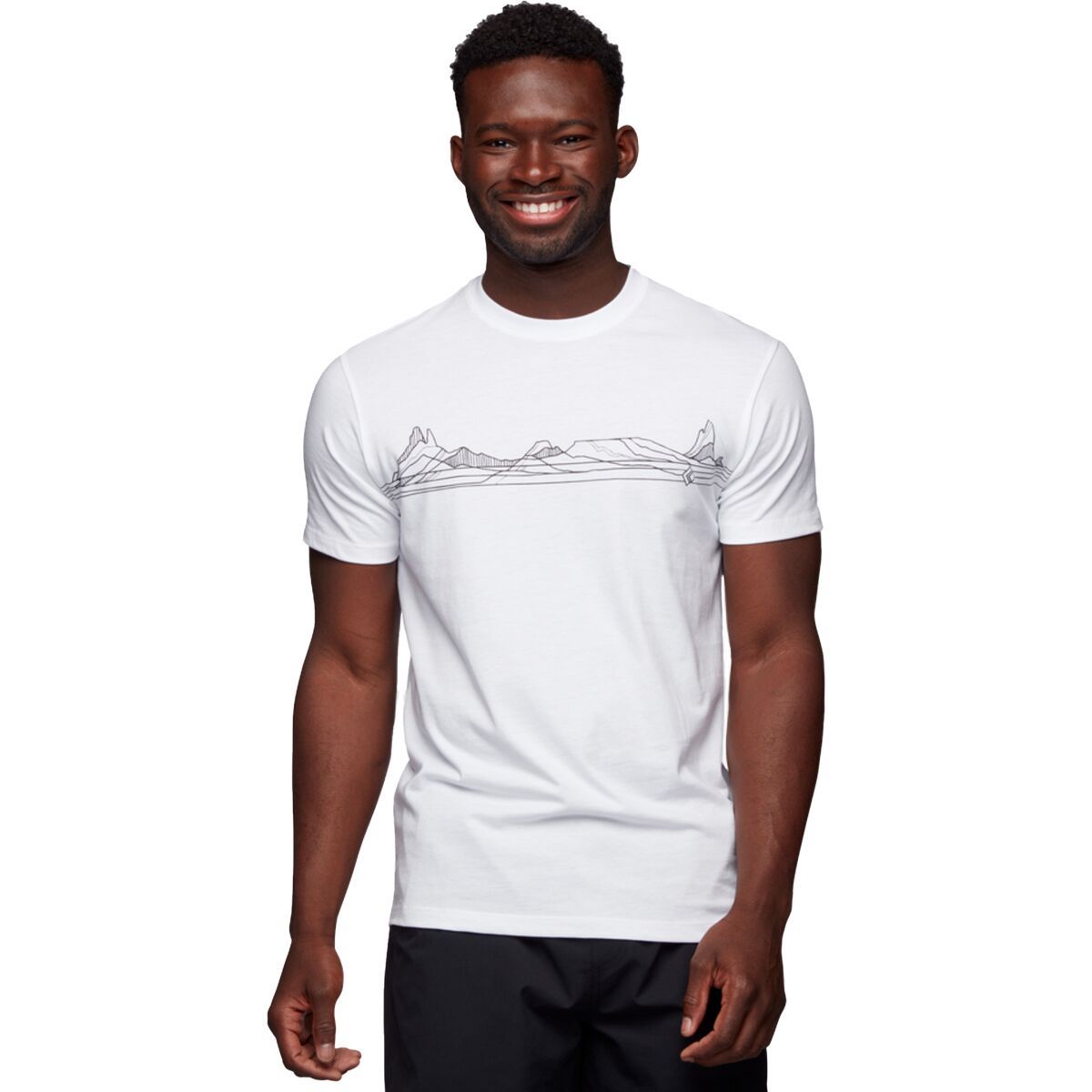 Black Diamond Desert Lines Short-Sleeve T-Shirt - Men's White, XS