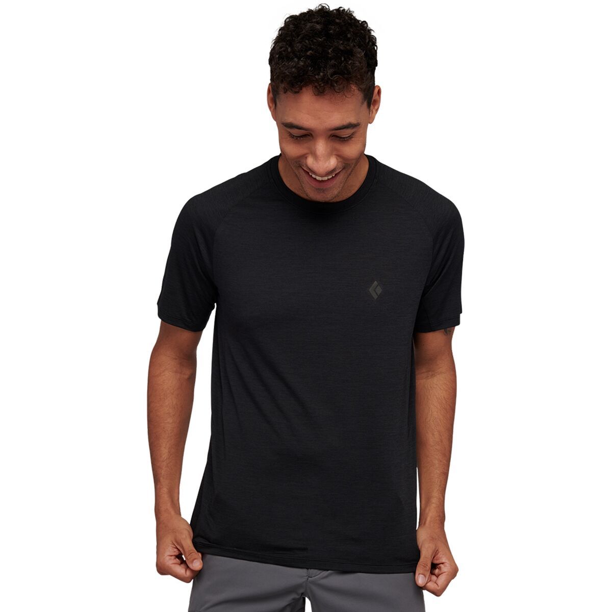 Image of Black Diamond Lightwire Short-Sleeve Tech T-Shirt - Men's Black, XS