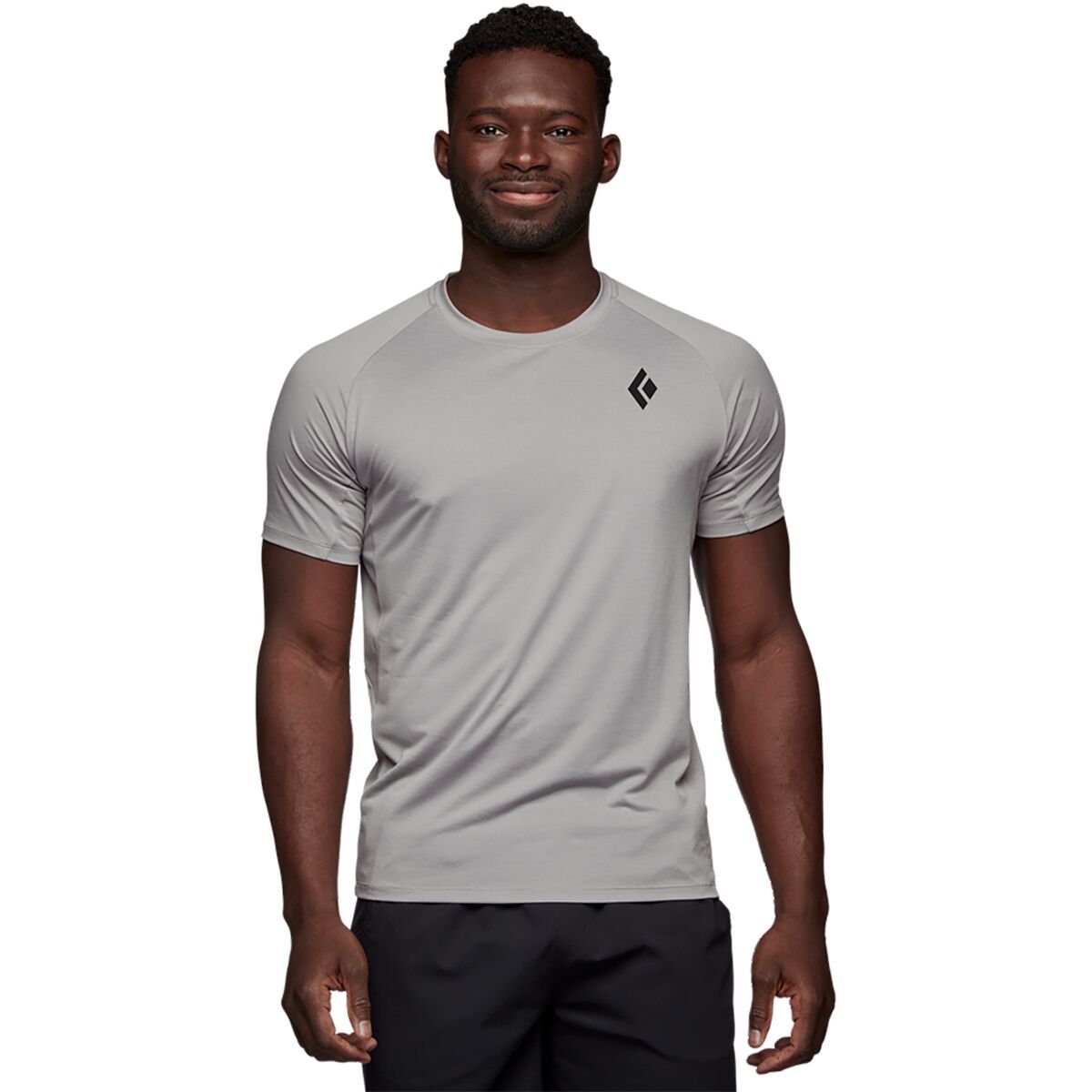 Black Diamond Lightwire Short-Sleeve Tech T-Shirt - Men's Pewter, M