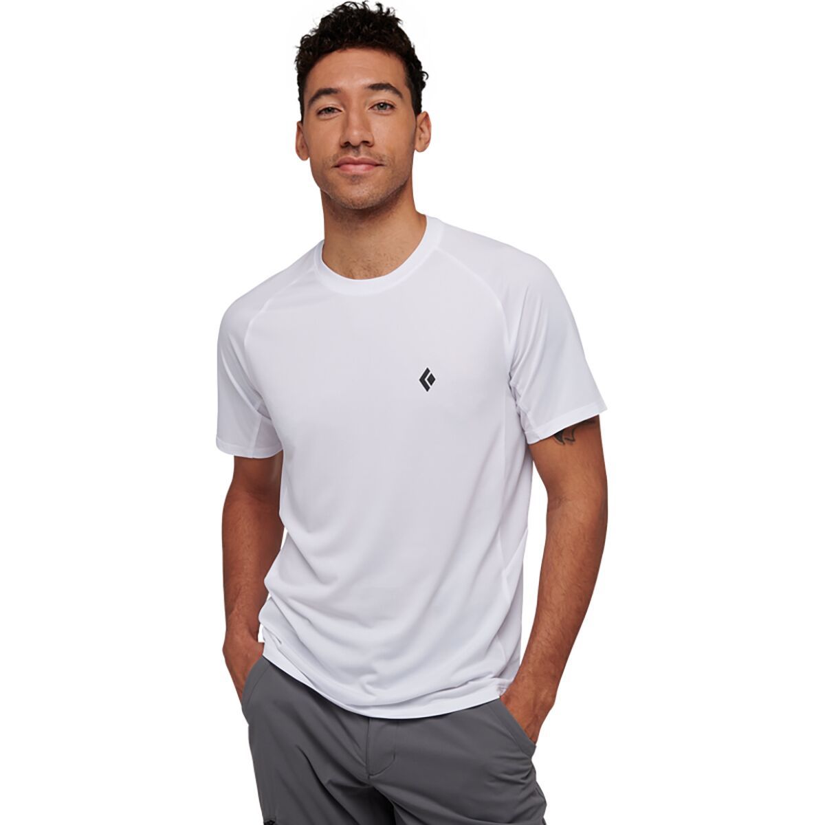 Black Diamond Lightwire Short-Sleeve Tech T-Shirt - Men's White, L