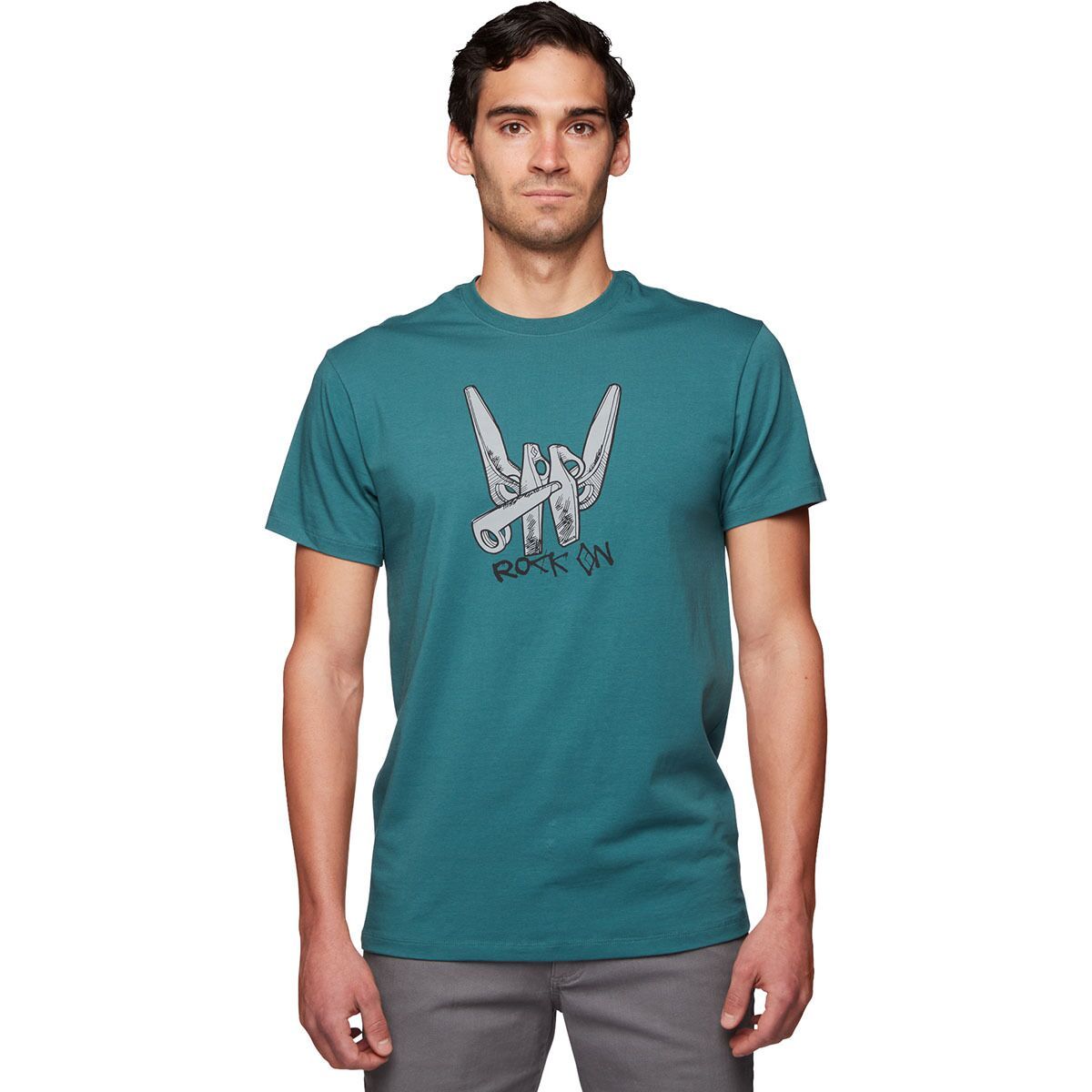 Black Diamond Rock On Short-Sleeve T-Shirt - Men's Raging Sea, L