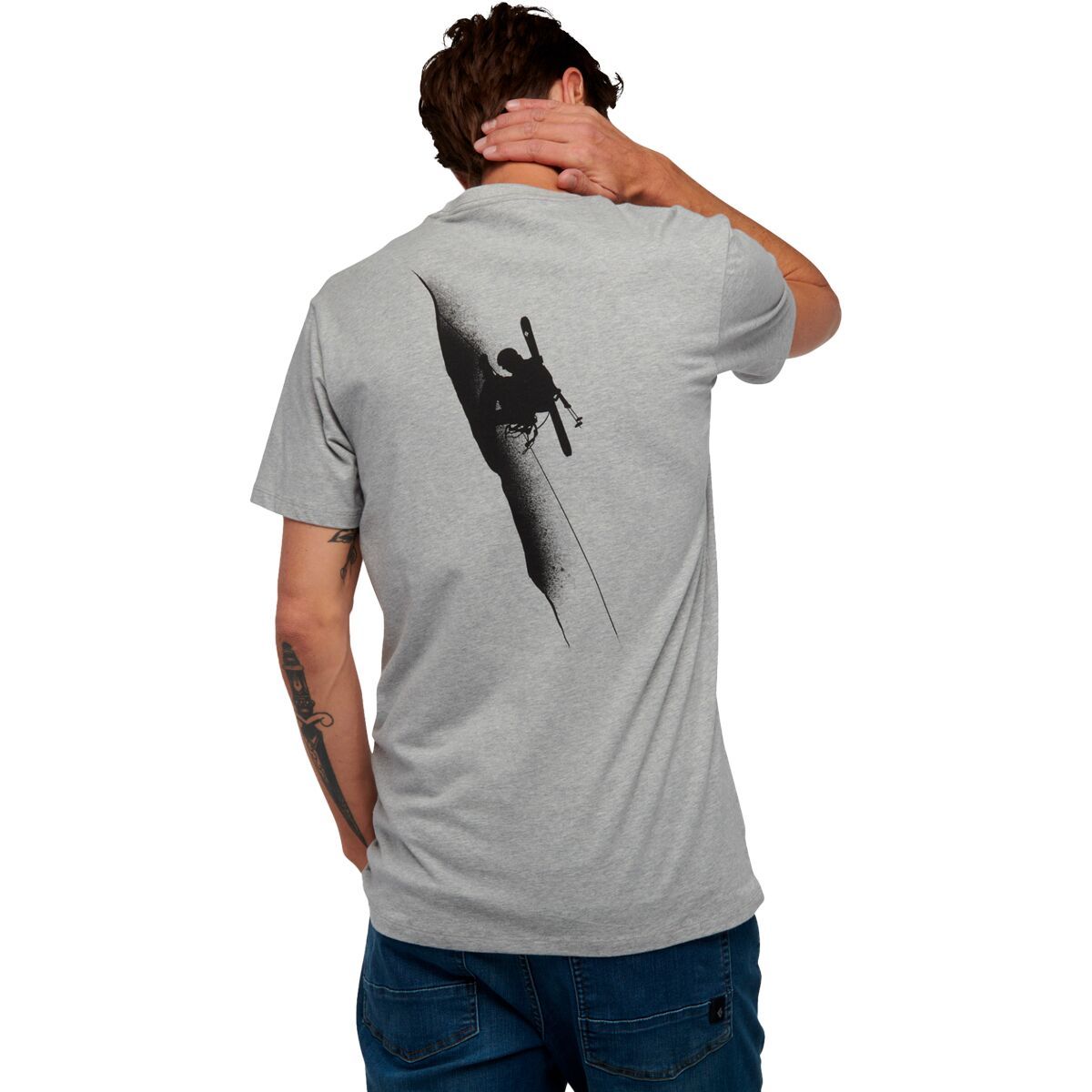 Black Diamond Ski Mountaineering T-Shirt - Men's Nickel Heather, XL