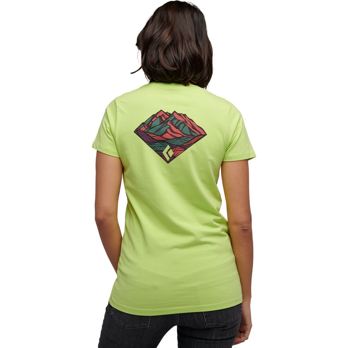 Black Diamond Mountain Diamond T-Shirt - Women's Aloe, M