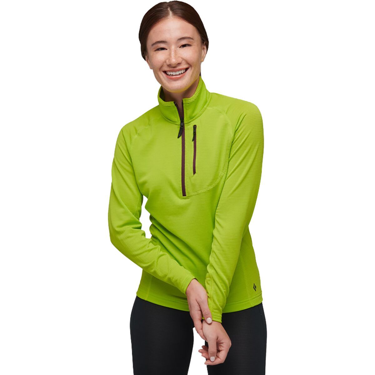 Black Diamond Coefficient LT 1/4-Zip Pullover - Women's Aloe, XL