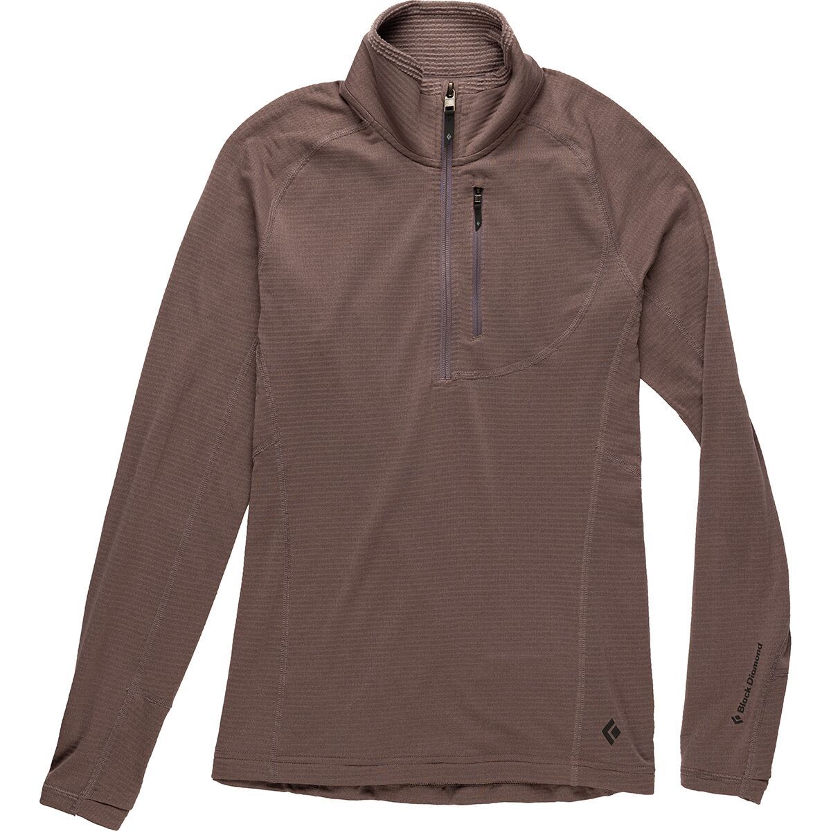 Image of Black Diamond Coefficient LT 1/4-Zip Pullover - Women's Dark Mauve, S