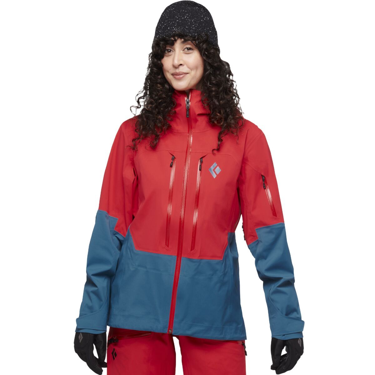 Image of Black Diamond Recon LT Shell Jacket - Women's Coral Red/Creek Blue, M