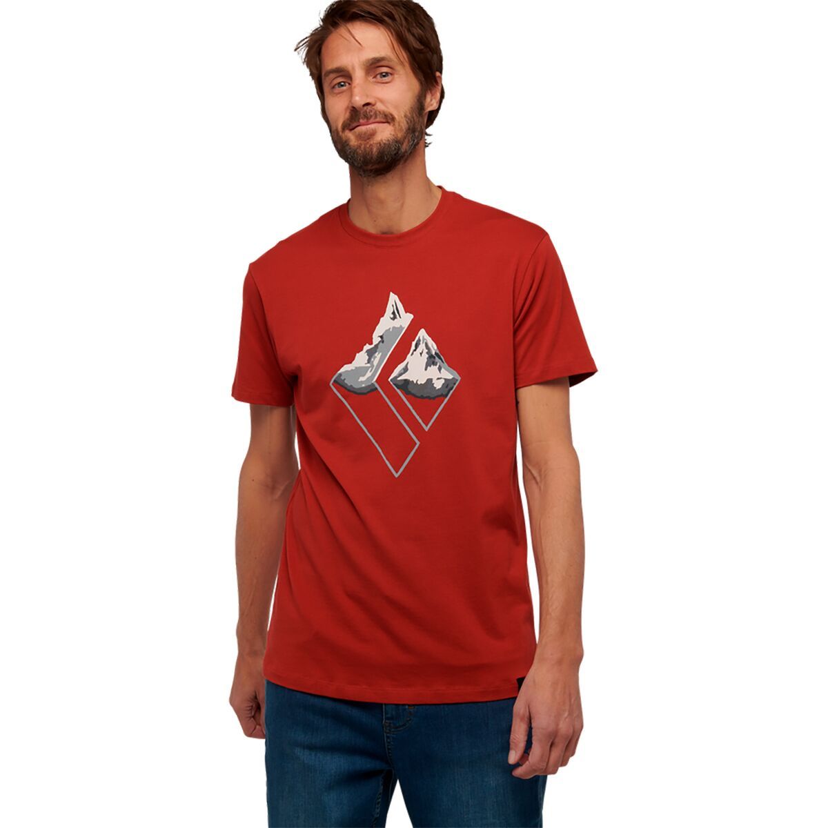 Black Diamond Mountain Logo T-Shirt - Men's Red Rock, L