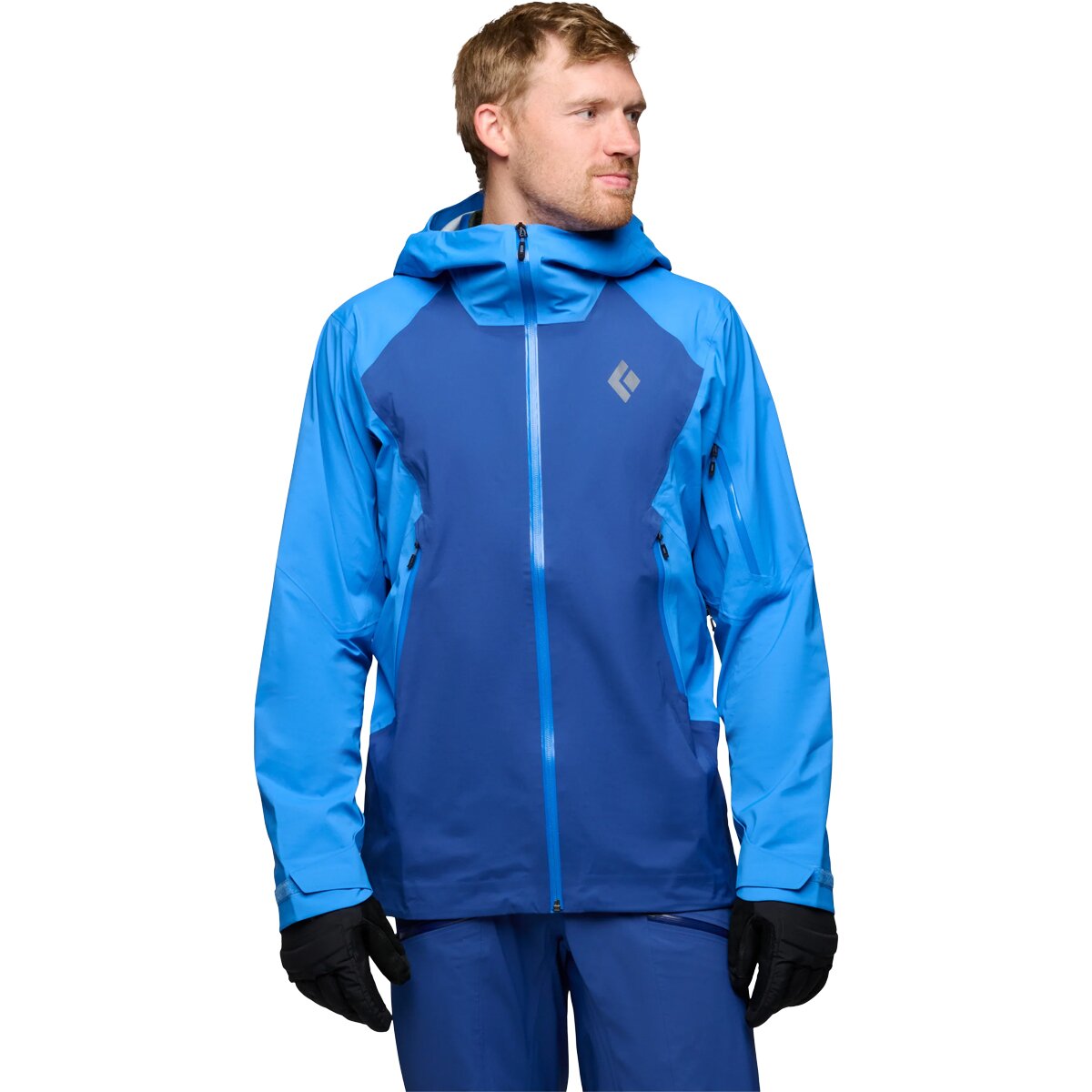 Image of Black Diamond Recon LT Stretch Shell - Men's Vertical Blue/Twilight Blue, XL