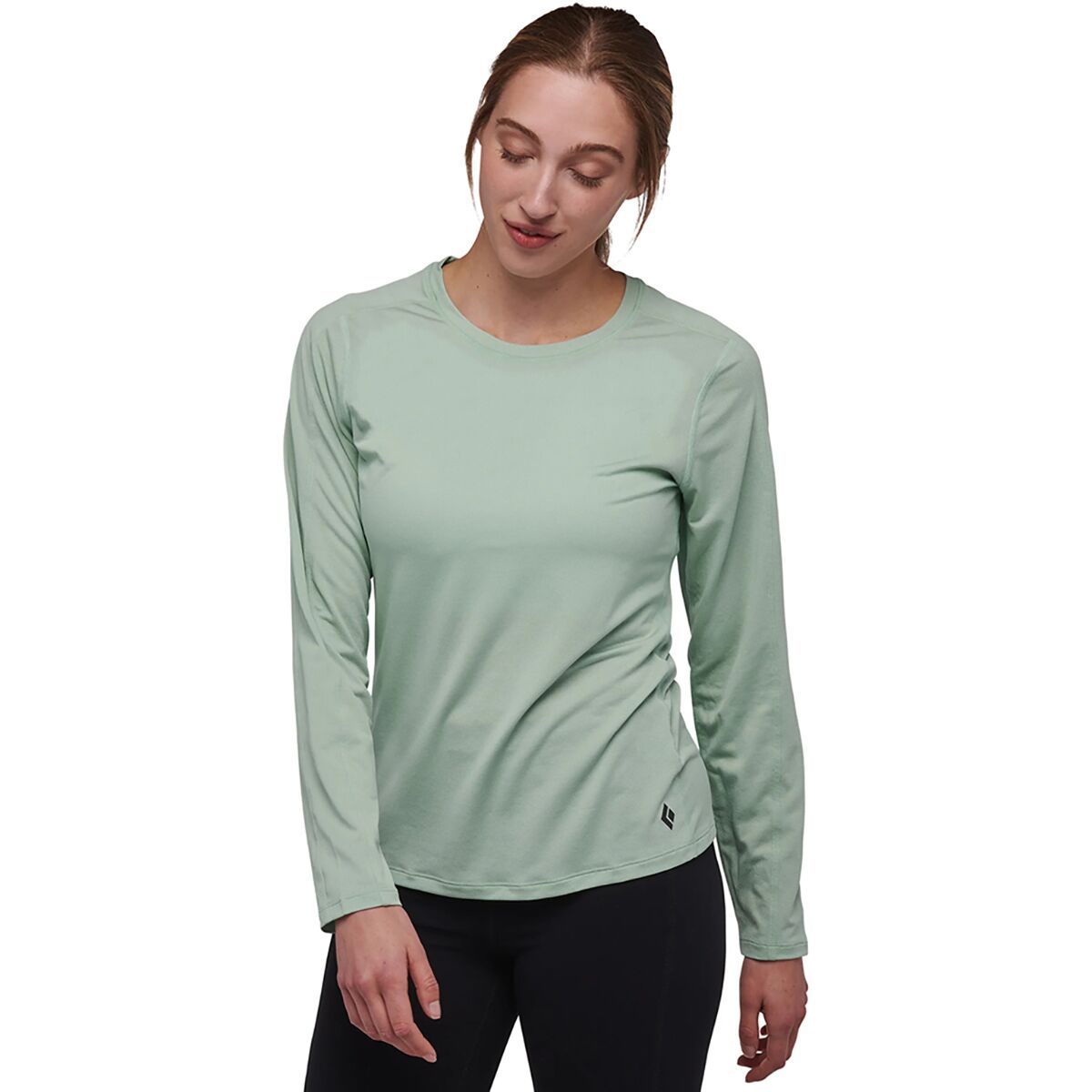 Image of Black Diamond Lightwire Long-Sleeve Tech T-Shirt - Women's Foam Green, XL