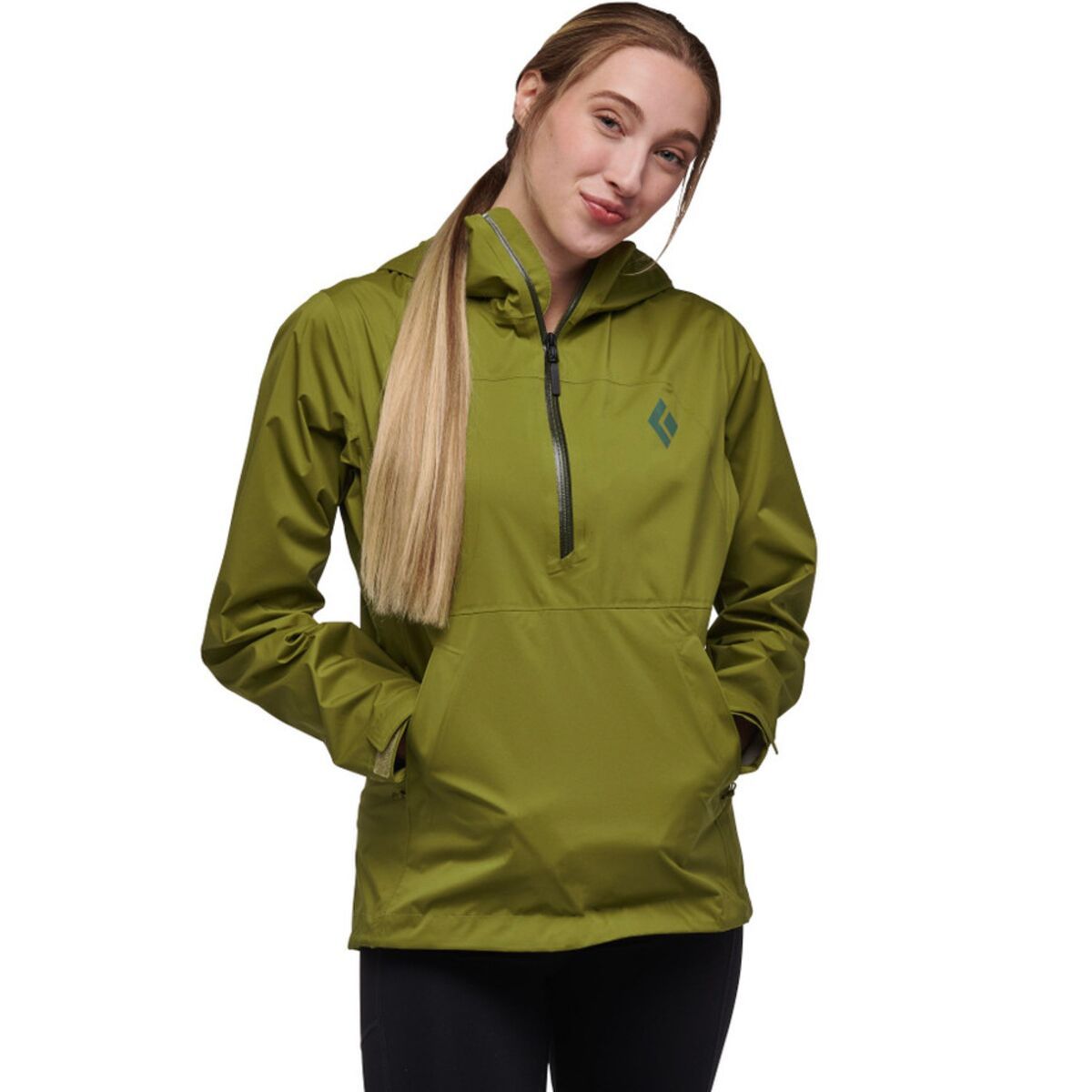 Black Diamond Stormline Stretch Anorak - Women's Camp Green, XXS