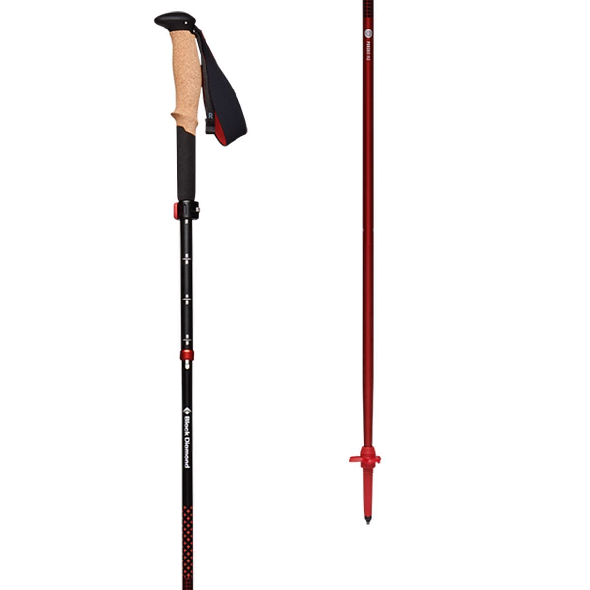 Image of Black Diamond Pursuit FLZ Trekking Poles Black/Octane, S/M