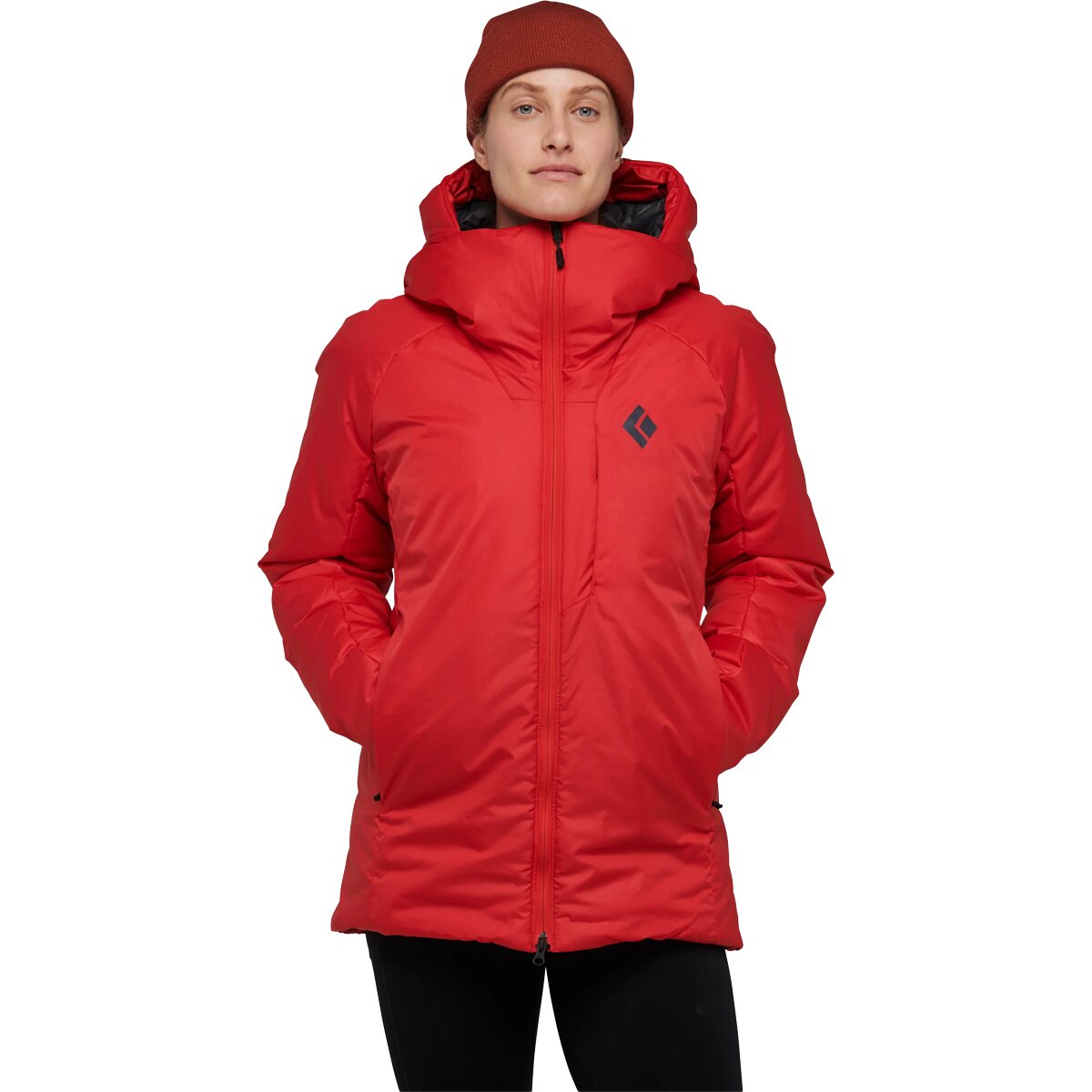 Image of Black Diamond Belay Parka - Women's Coral Red, M