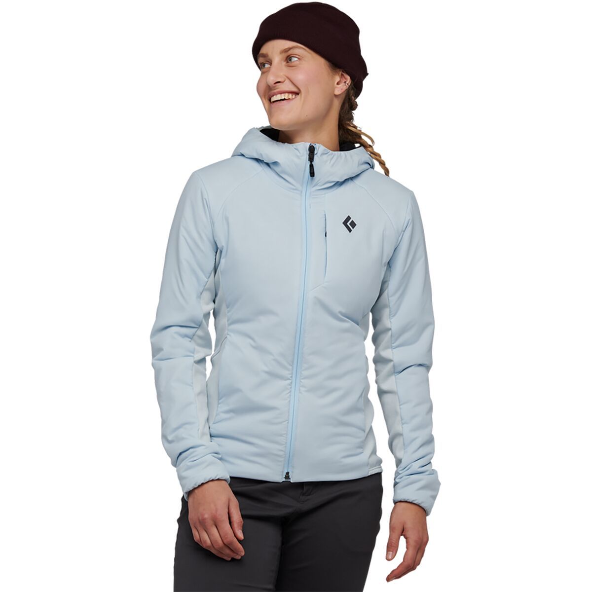 Black Diamond First Light Hybrid Hooded Jacket - Women's Belay Blue, XL