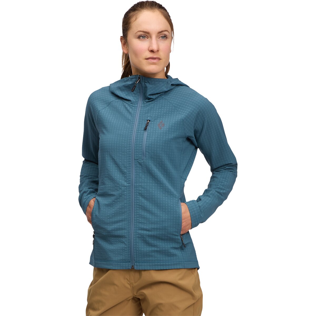 Image of Black Diamond Coefficient Storm Hooded Jacket - Women's Creek Blue, S